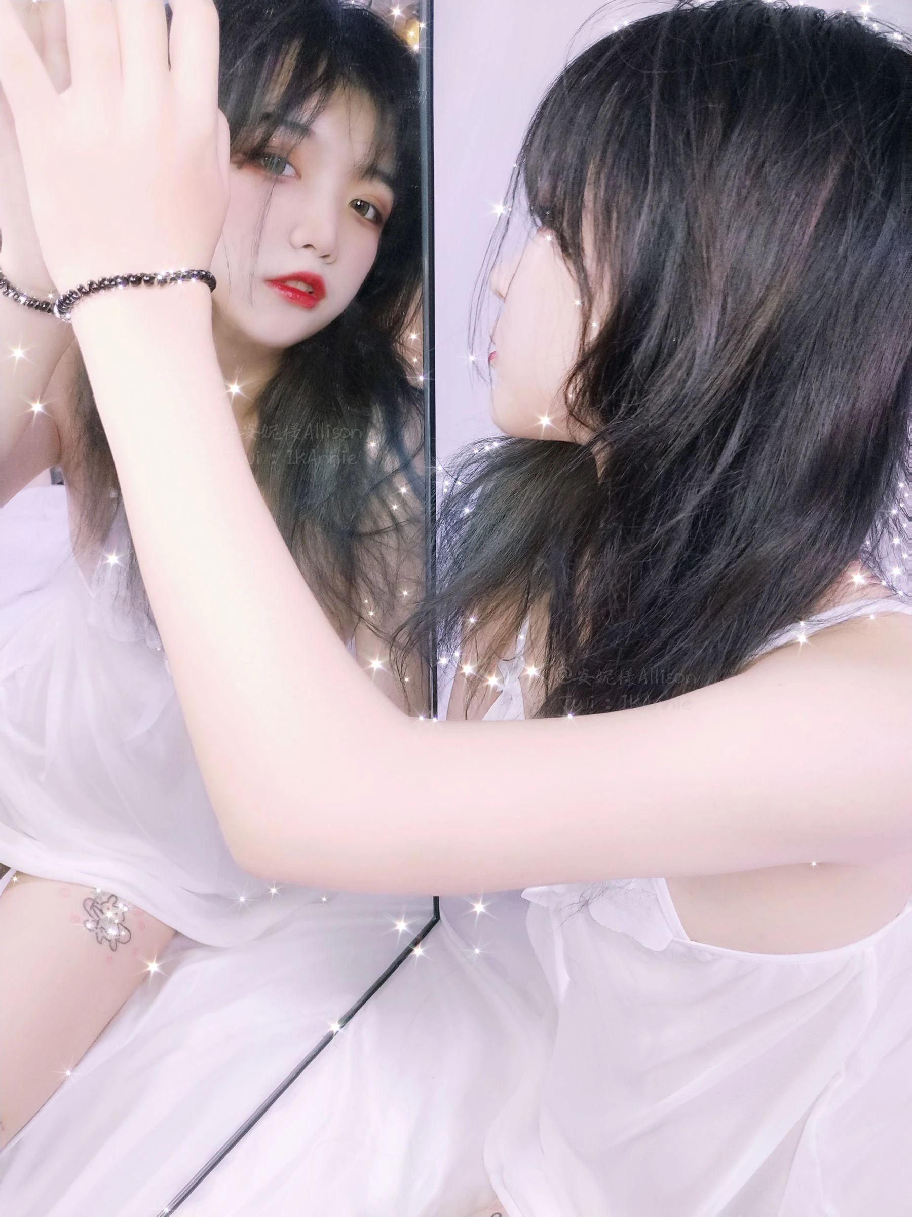 安妮 – 白色睡衣插图1