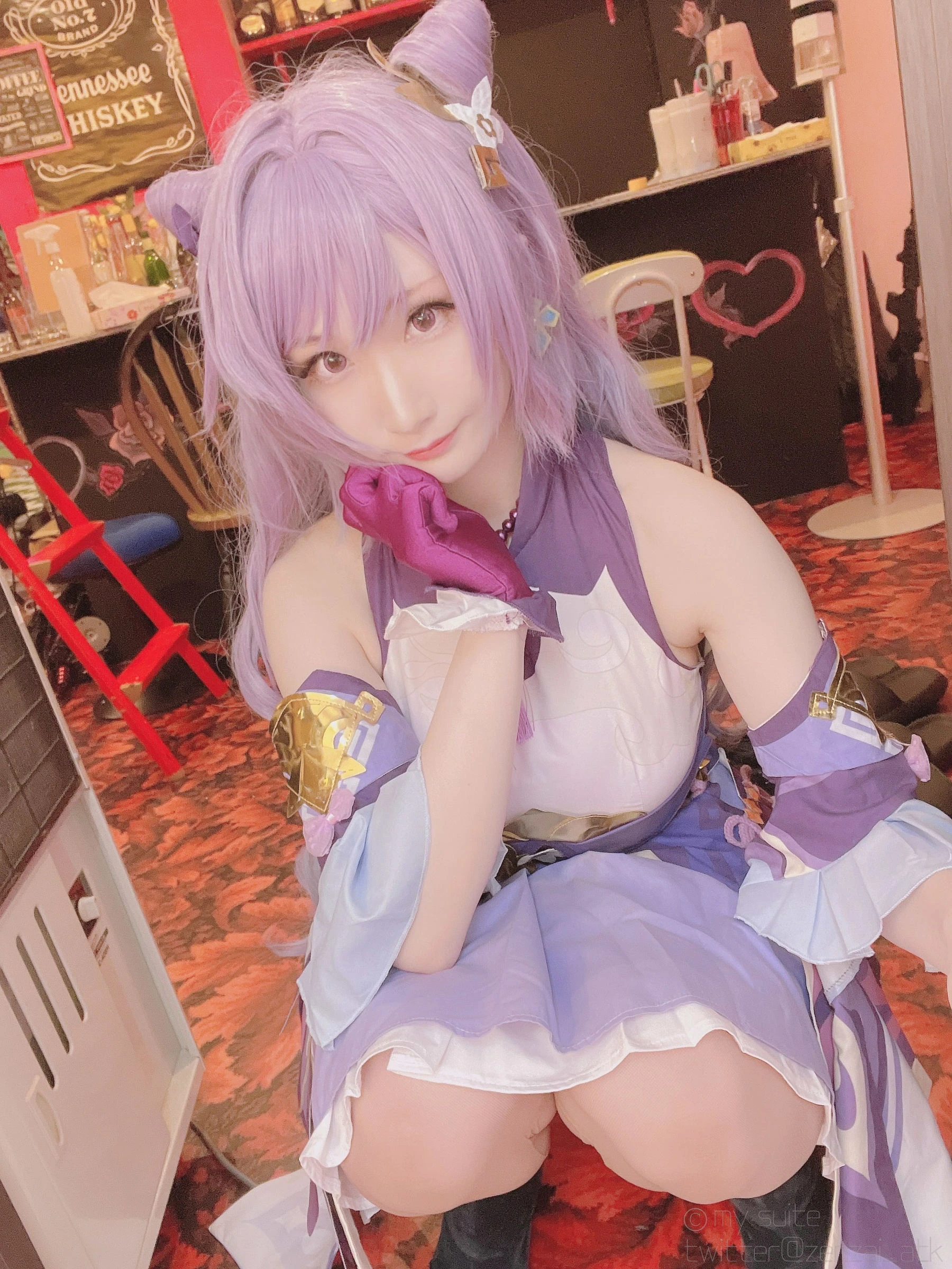 (Cosplay)[my suite] Atsuki あつき – Keqing 刻晴 (Genshin Impact)插图6