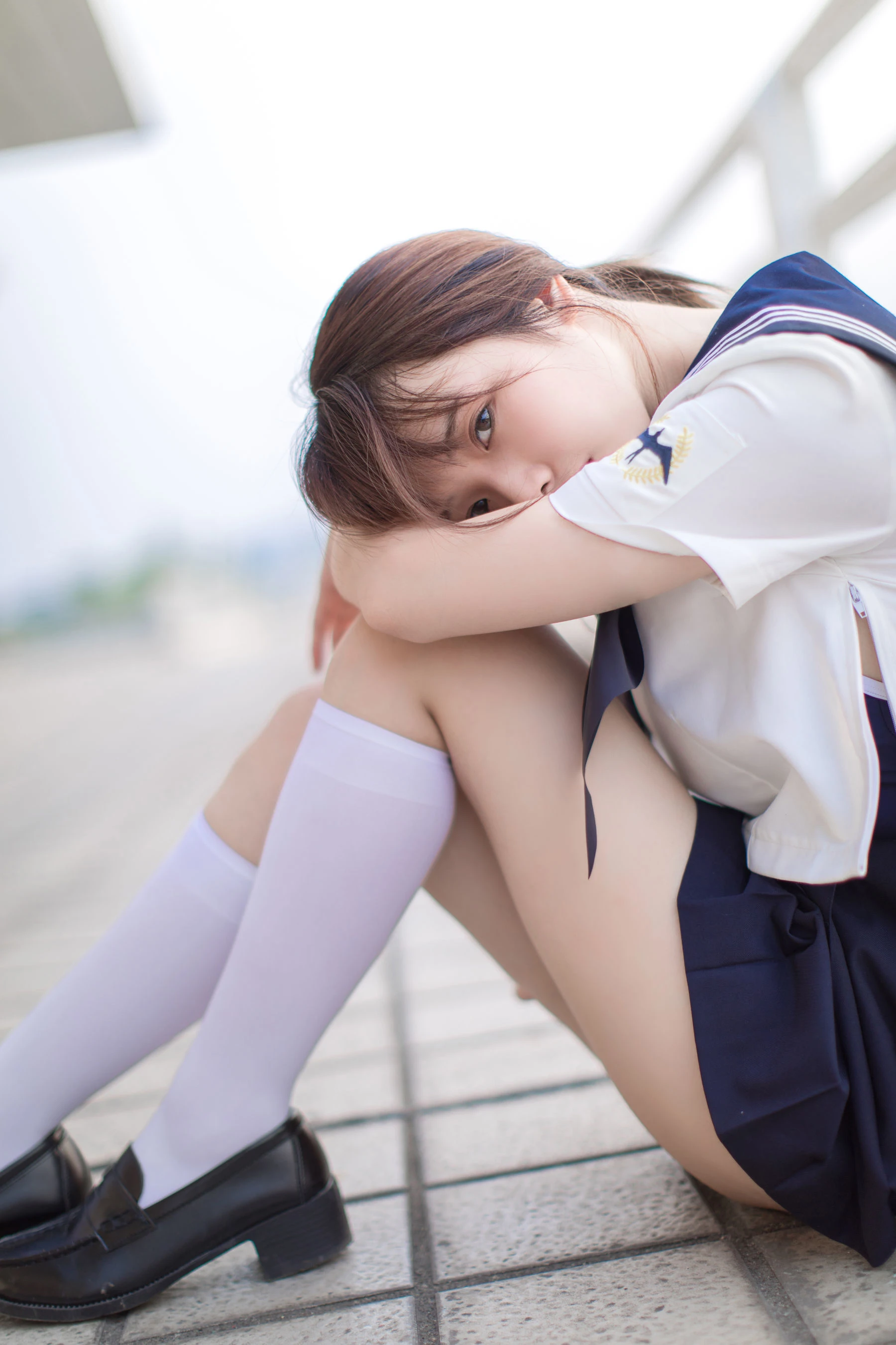 雯妹 – JK 白丝 死库水插图4