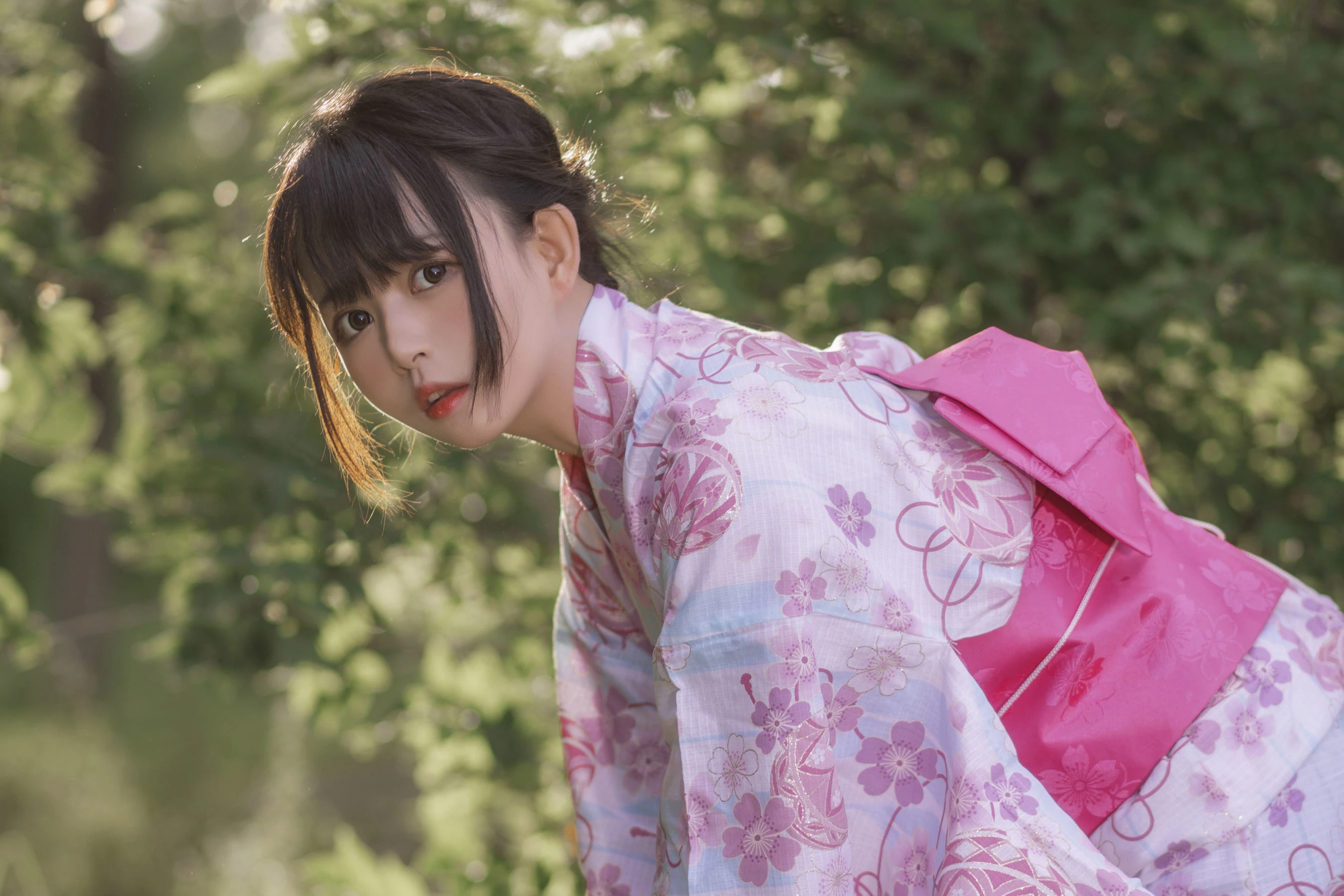 大眼萌妹黑猫猫OvO 和服超进化插图1