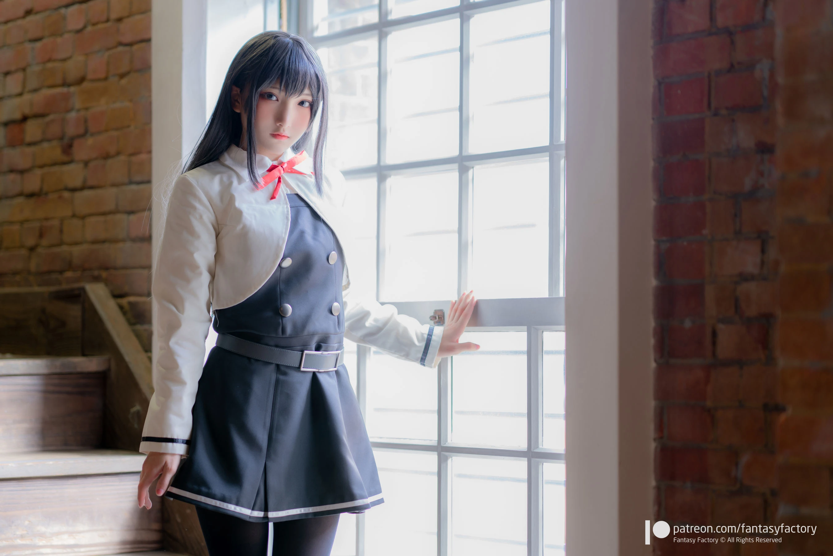 小丁Cosplay 2020.01 [Fantasy Factory] 黑丝 和服 JK插图4