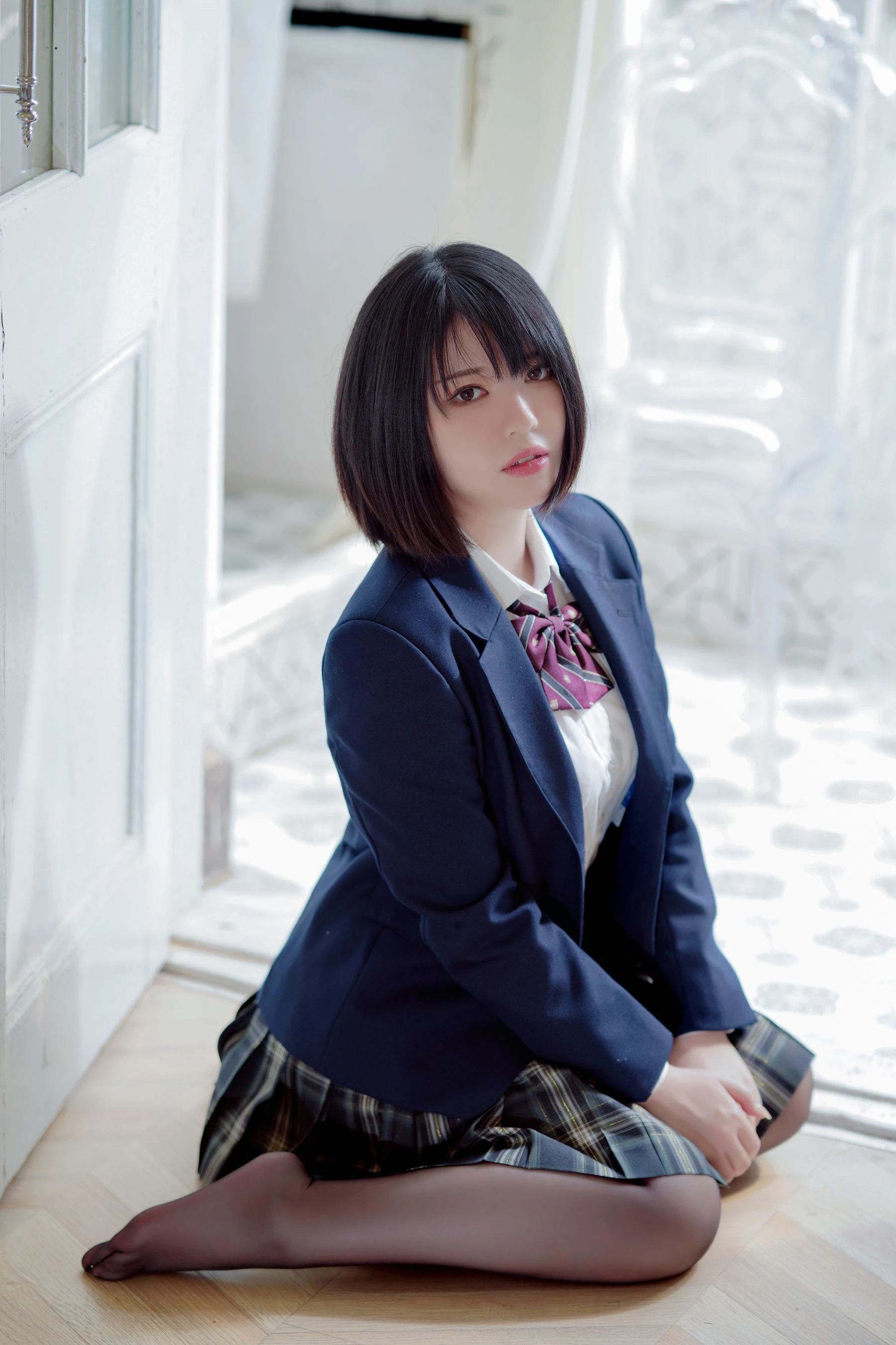 半半子 – 彼女の制服姿が好き插图4