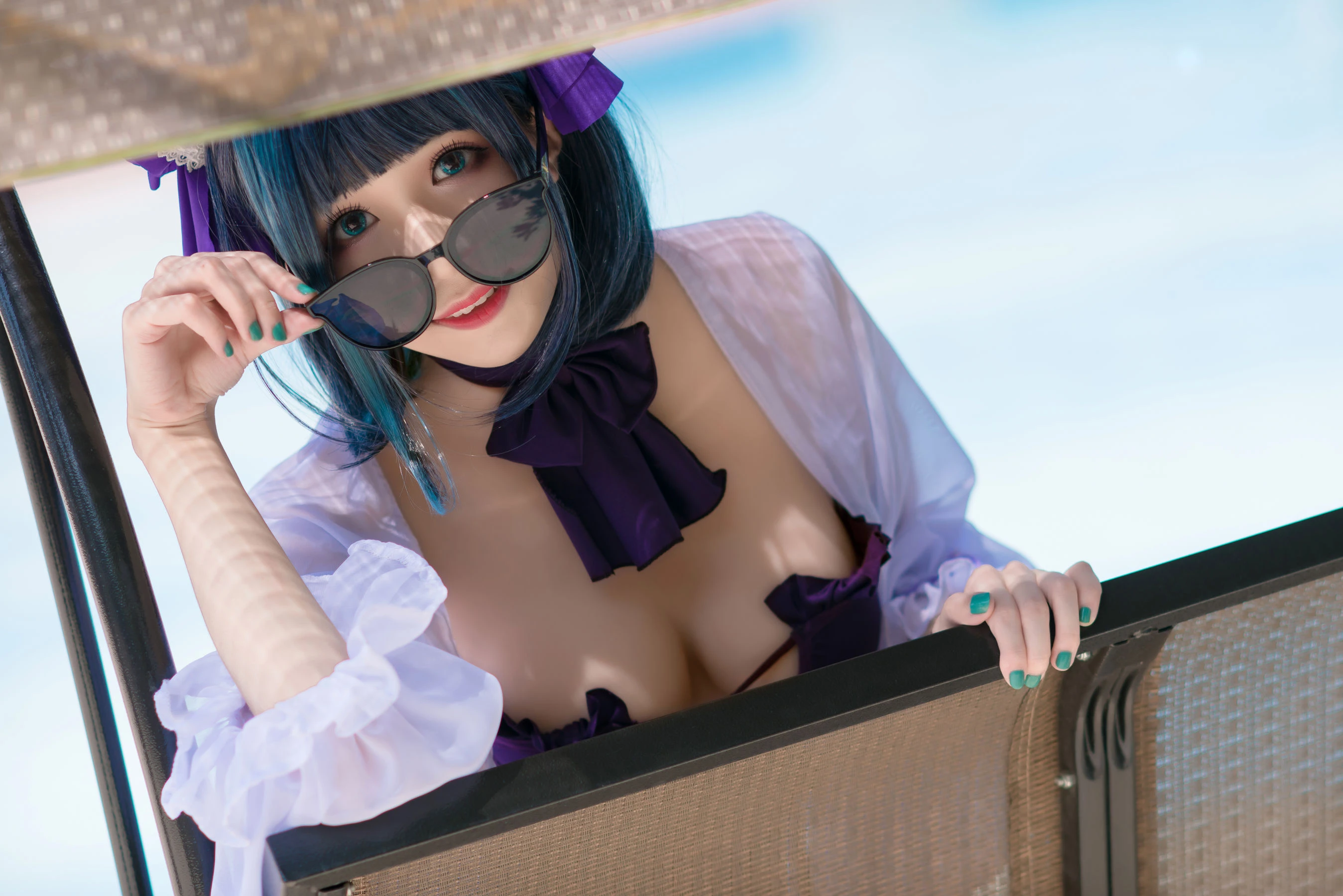 Tomoyo酱 – 碧蓝 柴郡泳装插图3