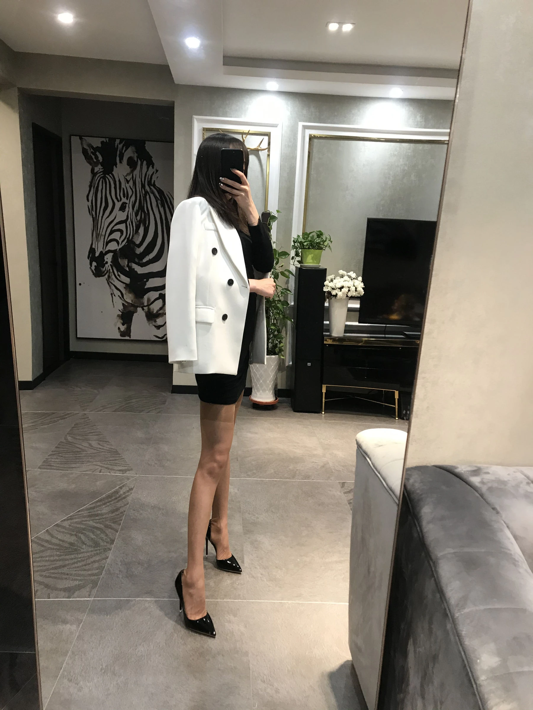 丝足博主麋鹿_Monroe 2020.04.09 桃肉吊袜插图1