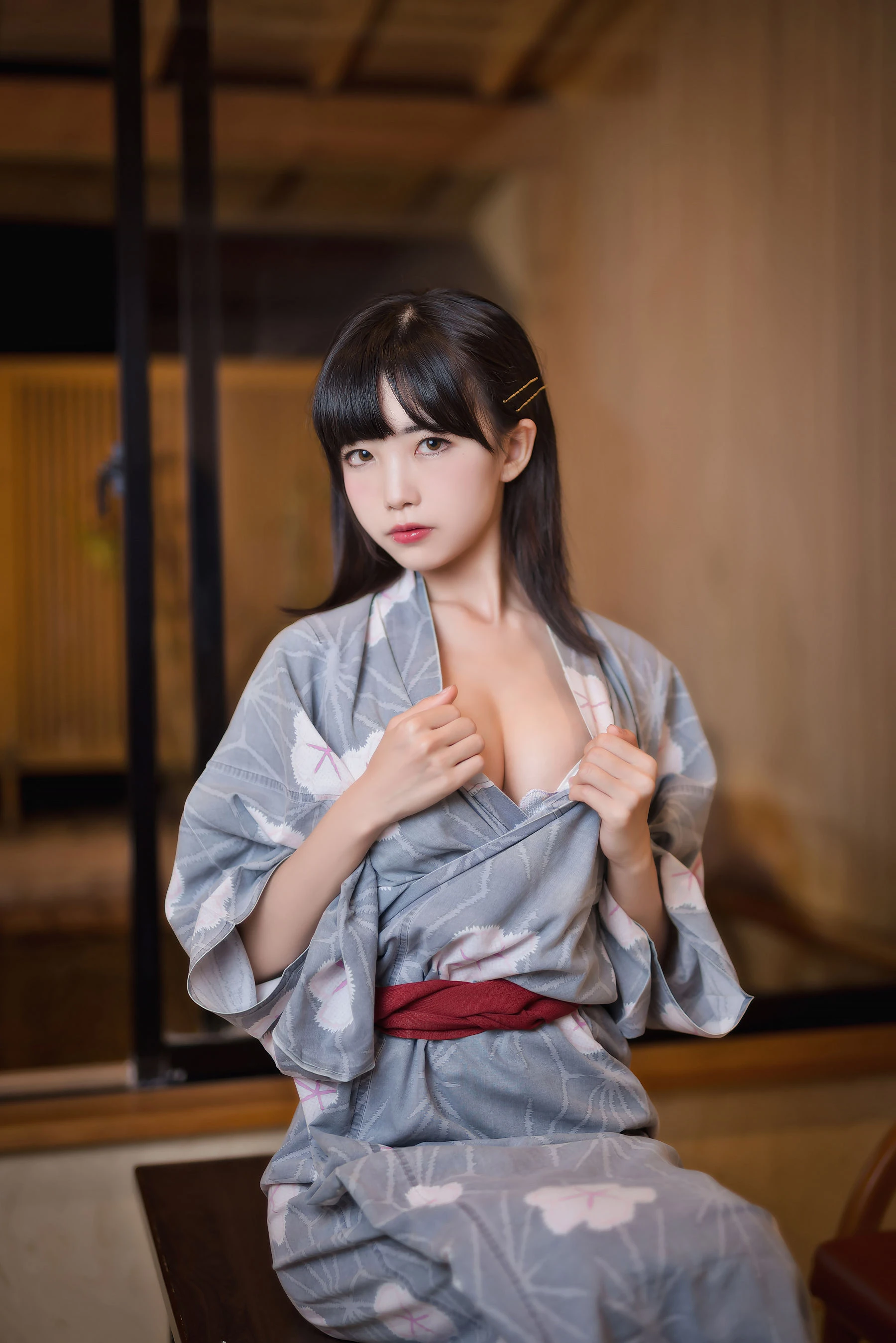 动漫博主水淼aqua – 温泉和服插图4