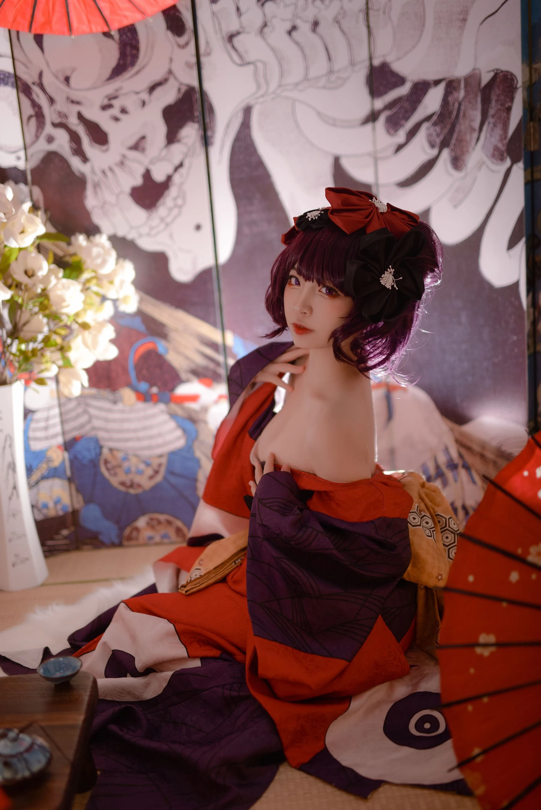 人气Coser二佐Nisa Fate葛饰北斋插图6