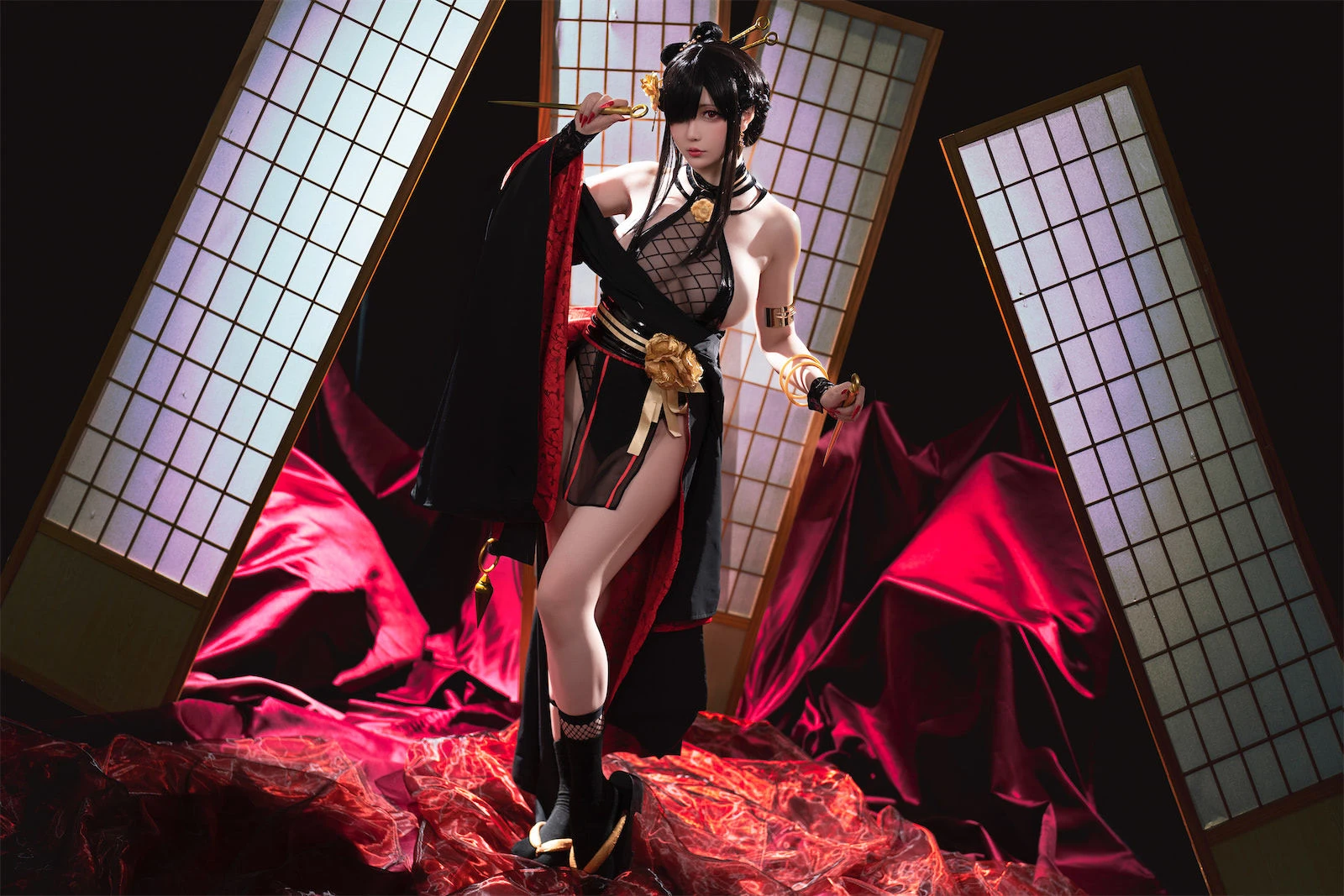 Coser小姐姐星之迟迟 – 圣诞节 约尔 同人和风战斗服插图4