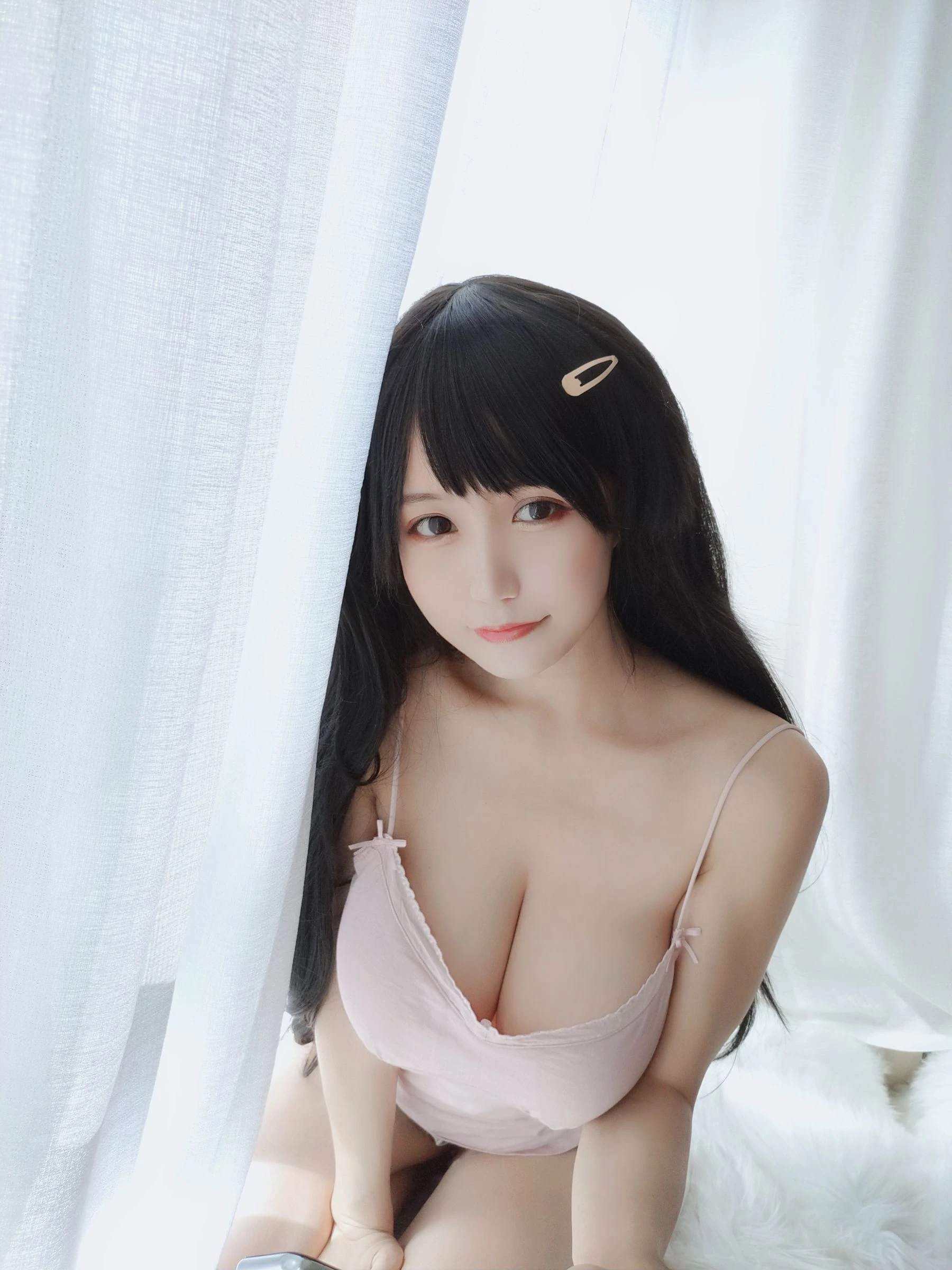 动漫博主小仓千代w – 粉色吊带插图5