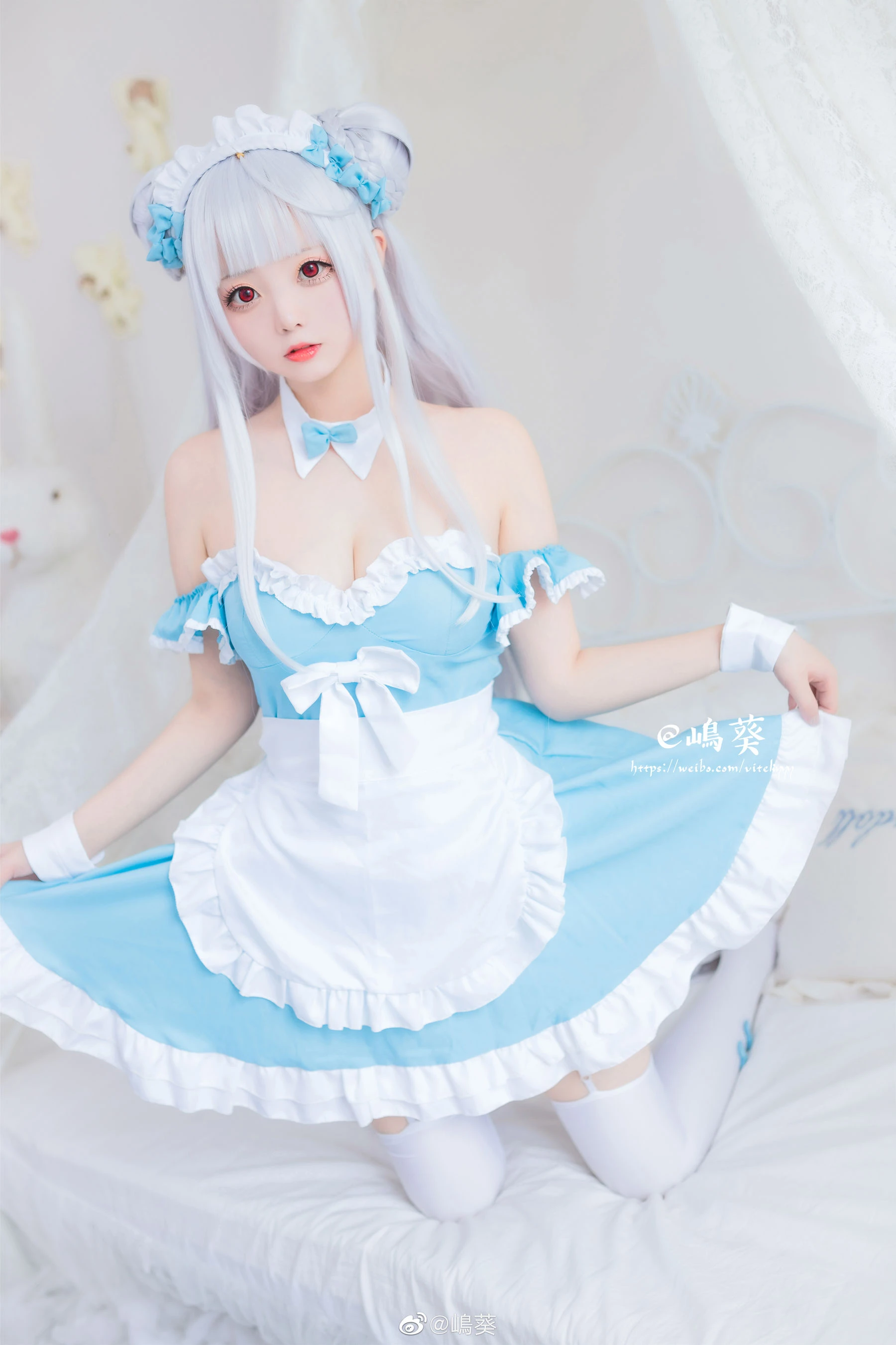 微博美女嶋葵 小天鹅女仆插图7