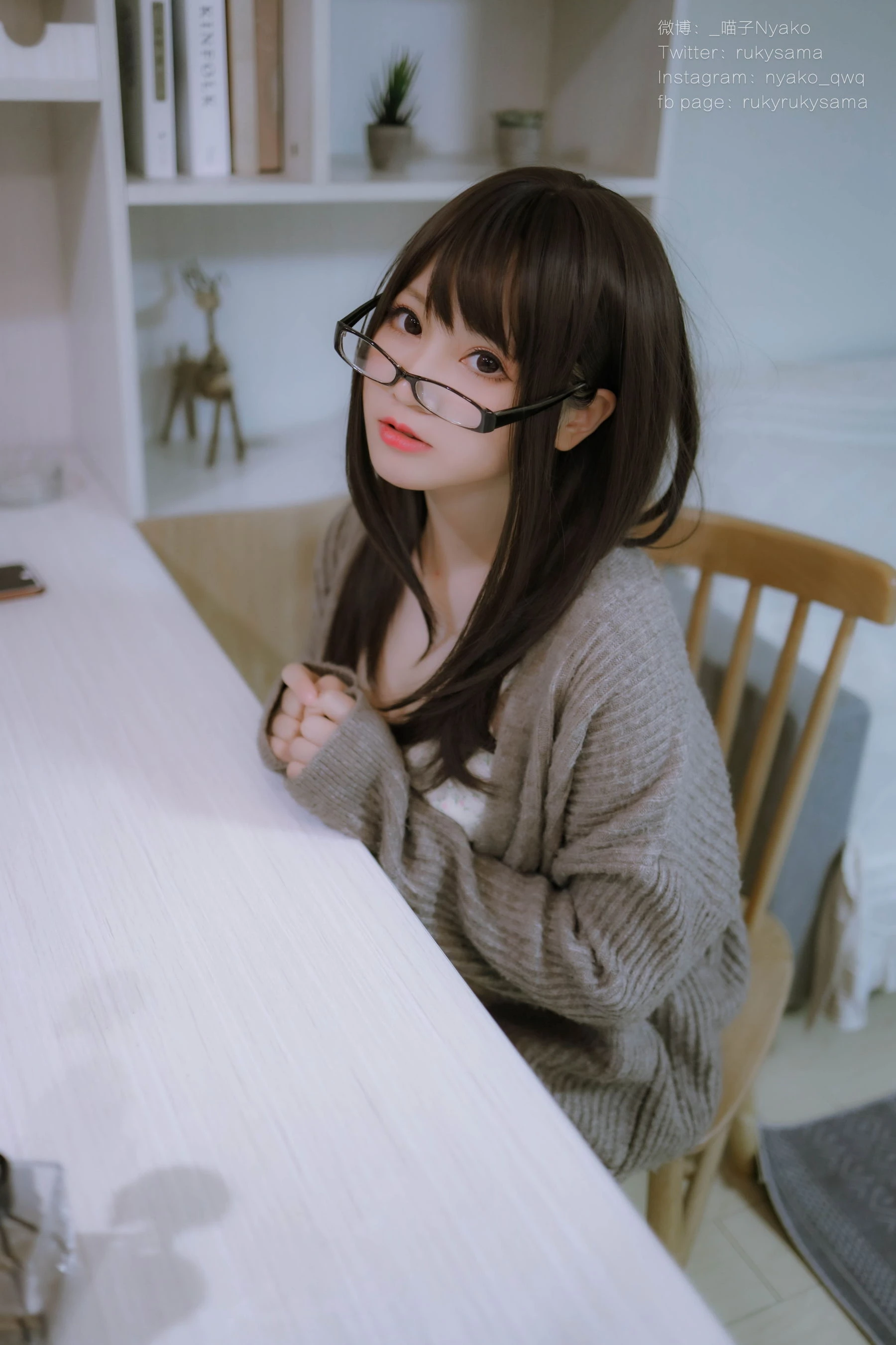 萌妹子Nyako喵子 – 妄想彼女との同棲生活 之 便服系列插图4