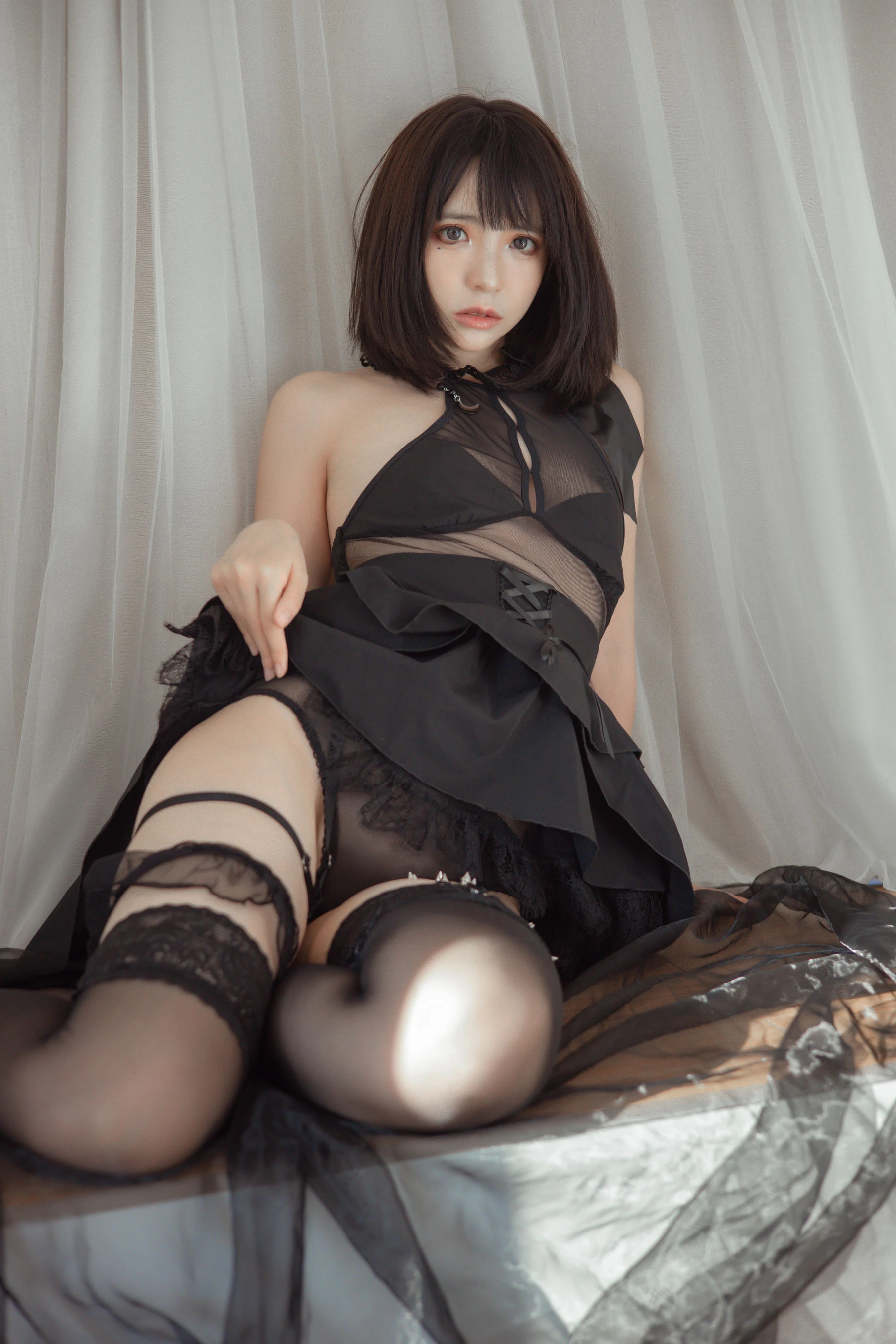 疯猫ss – 民宿黑裙插图4