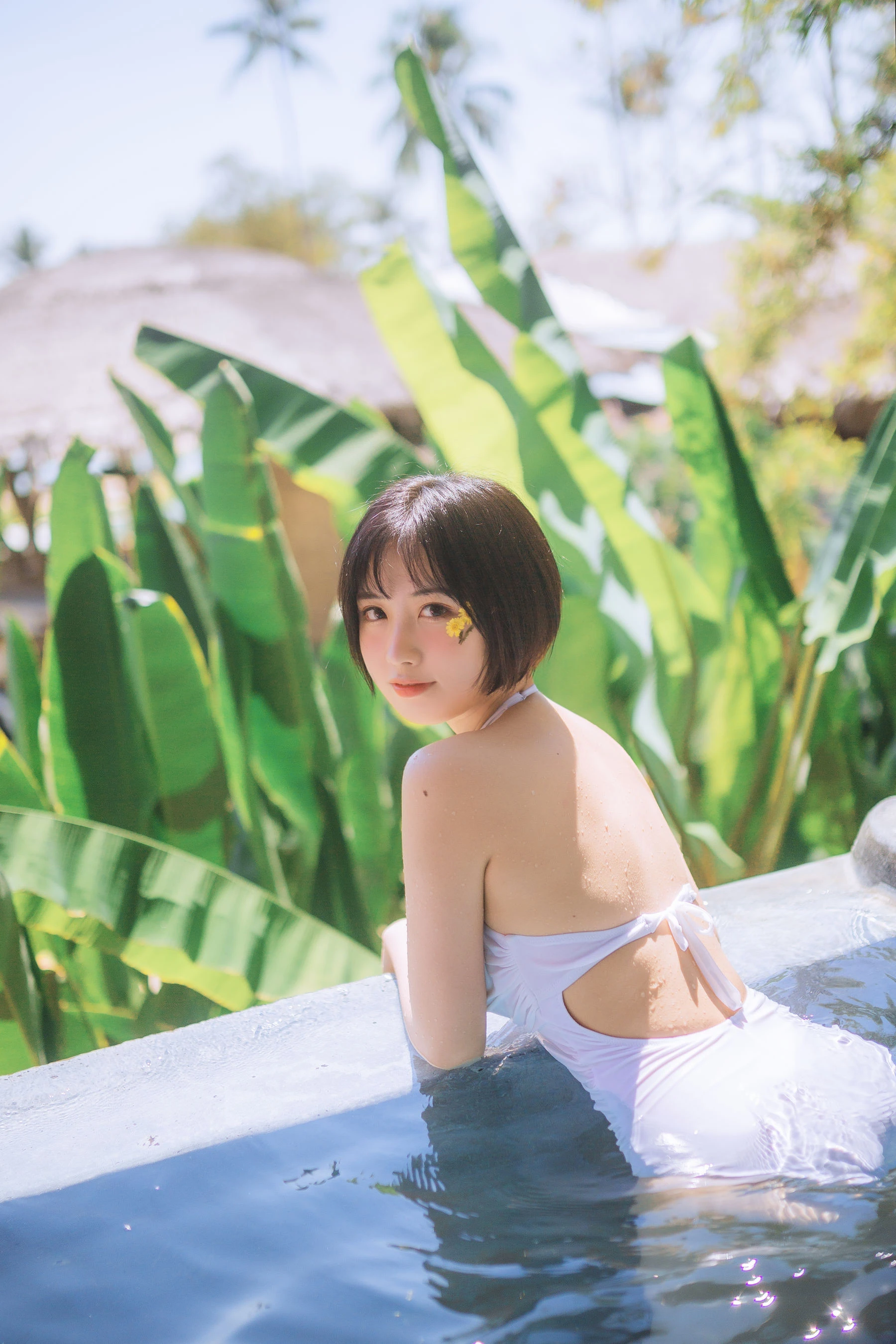 次元少女念雪ww – 白色泳衣插图6