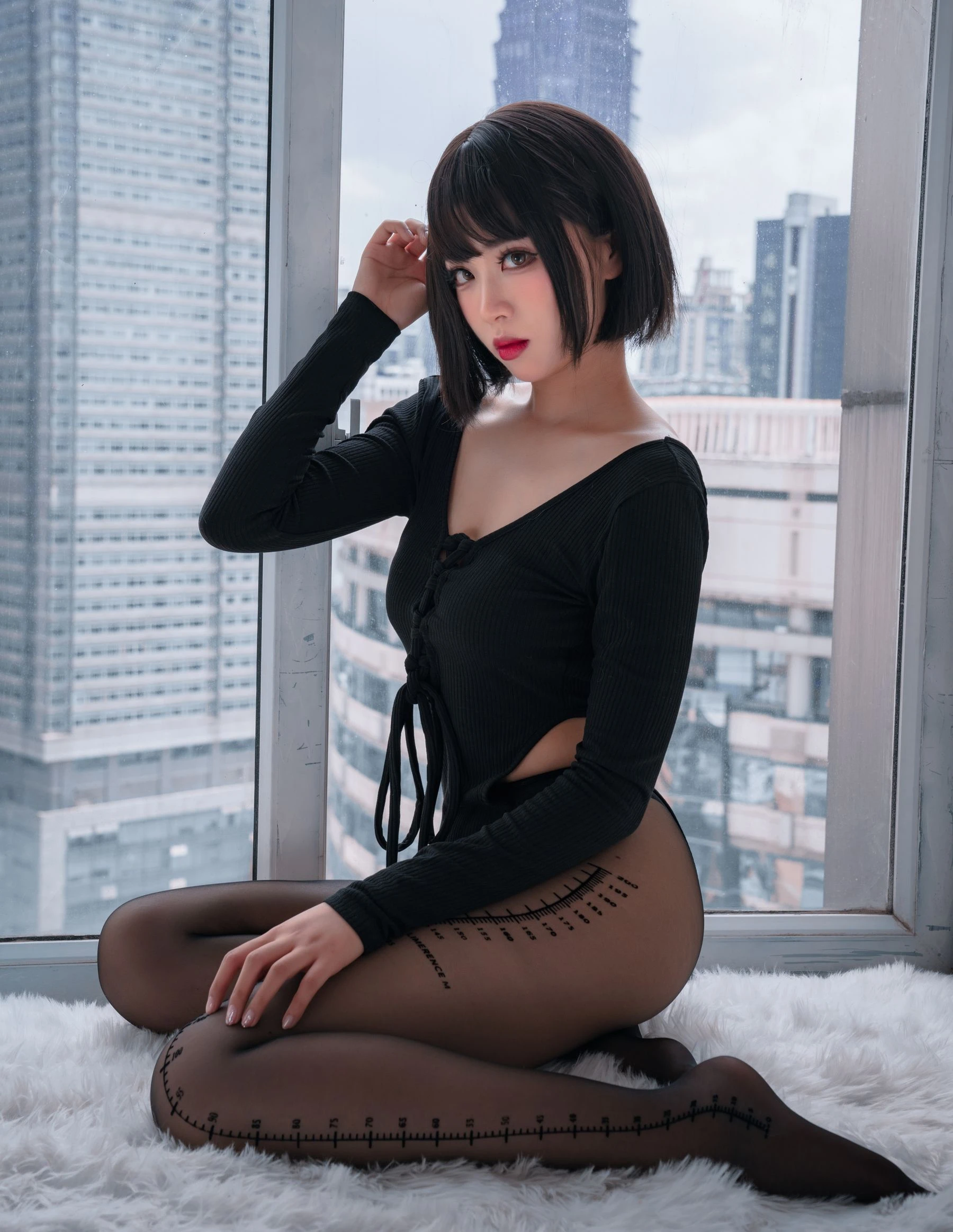 轩萧学姐 – 量个腰围插图4