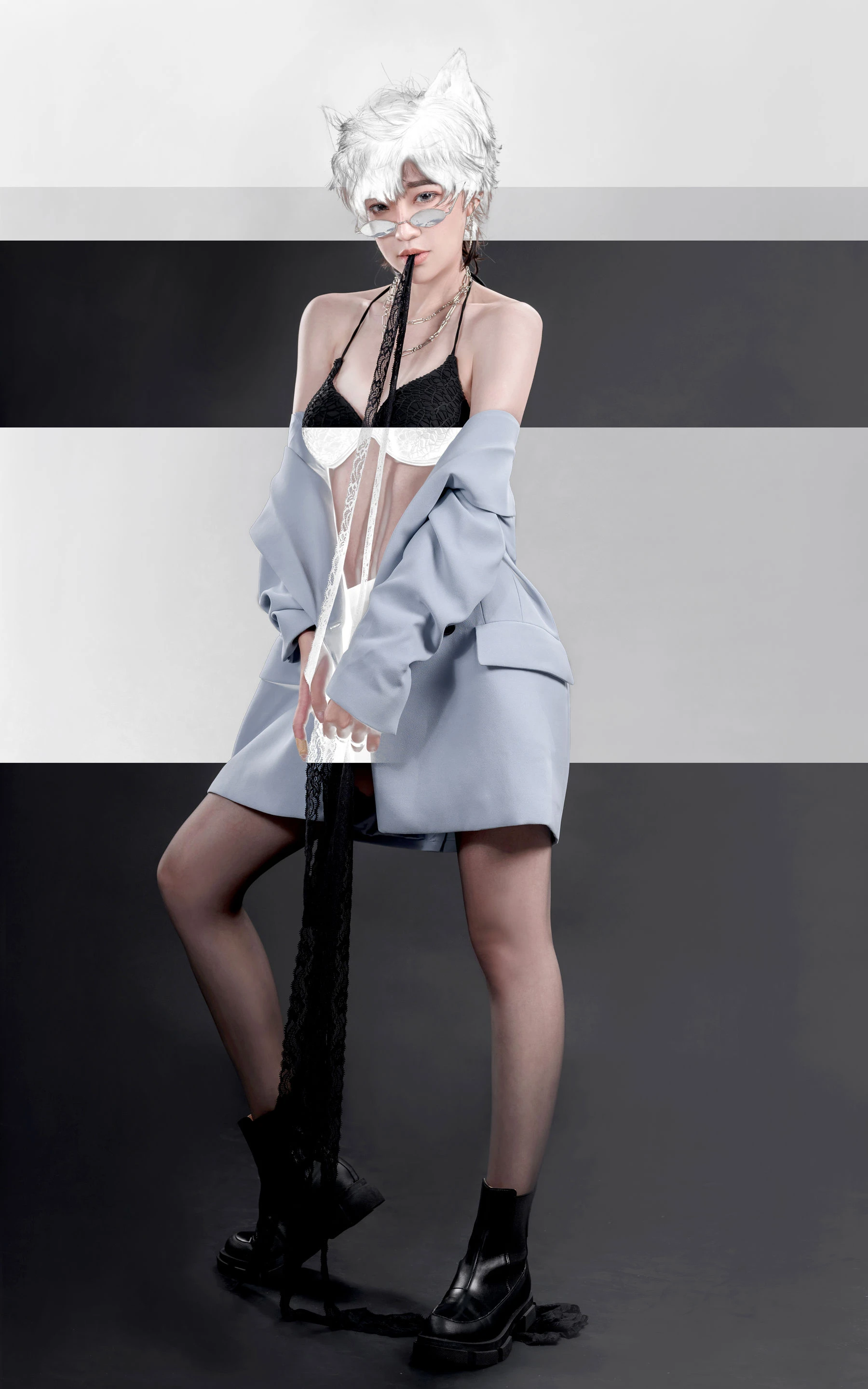 长腿Coser青青子Js&李翎 – 狐狸和狼插图4