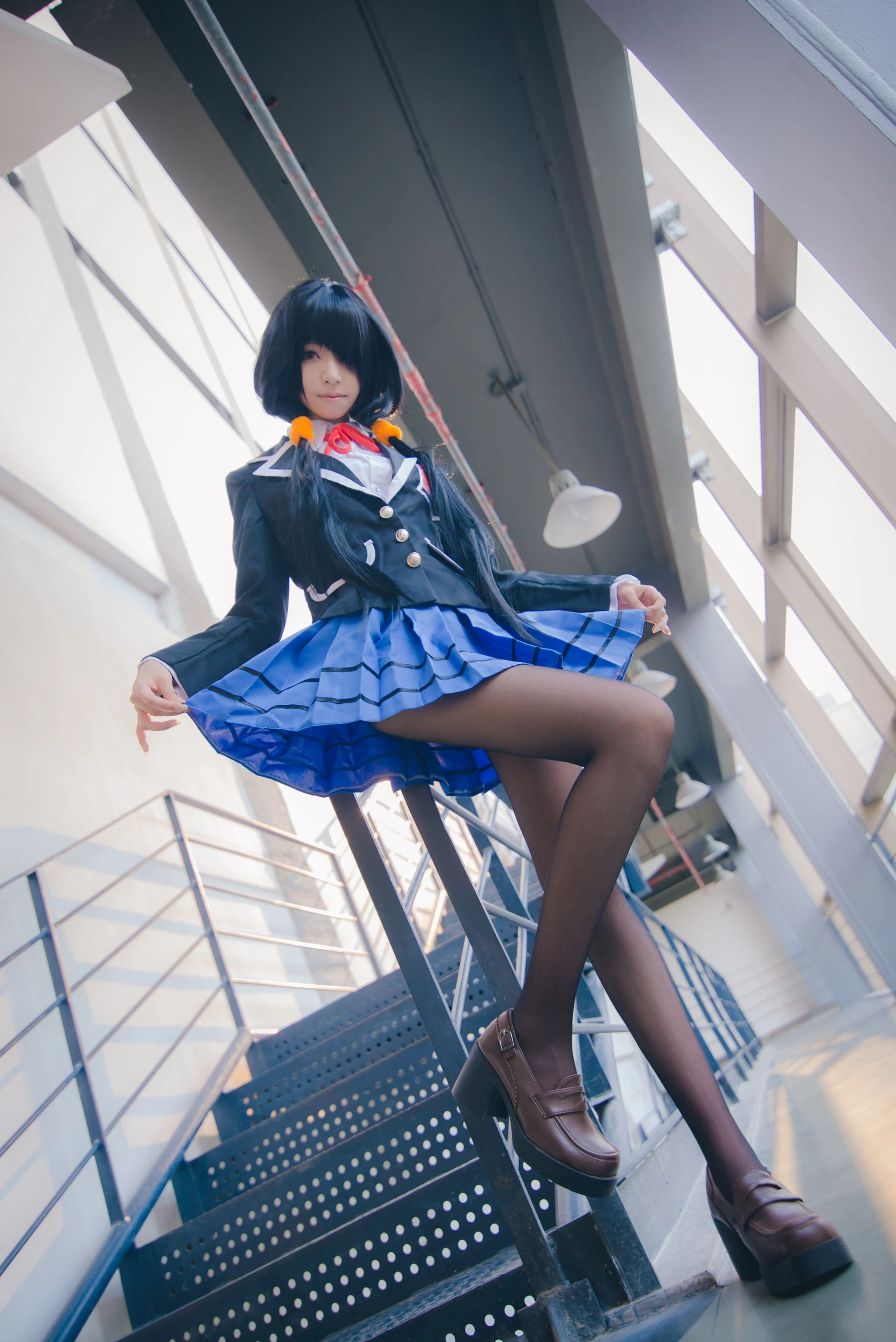 长腿Coser青青子Js – 狂三校服插图7