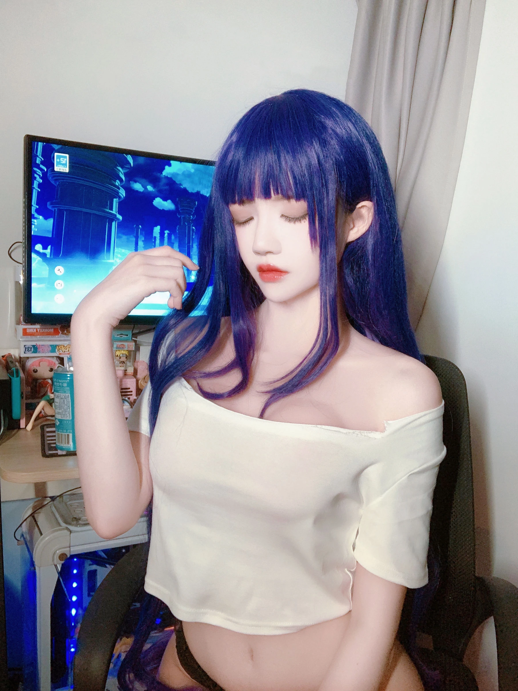 桜桃喵 – 雷电将军自拍插图1