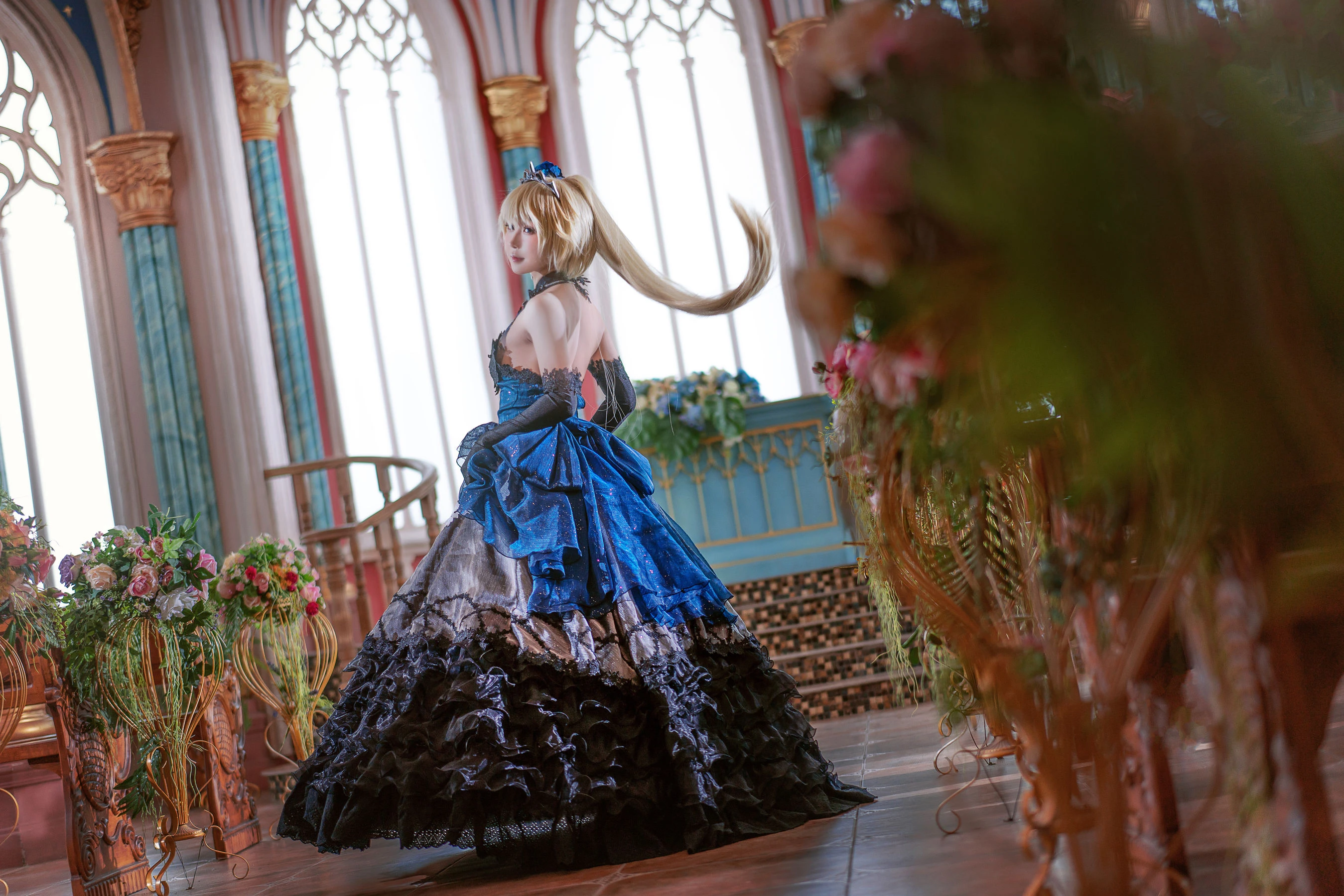 动漫博主阿包也是兔娘 – 贞德婚纱插图1