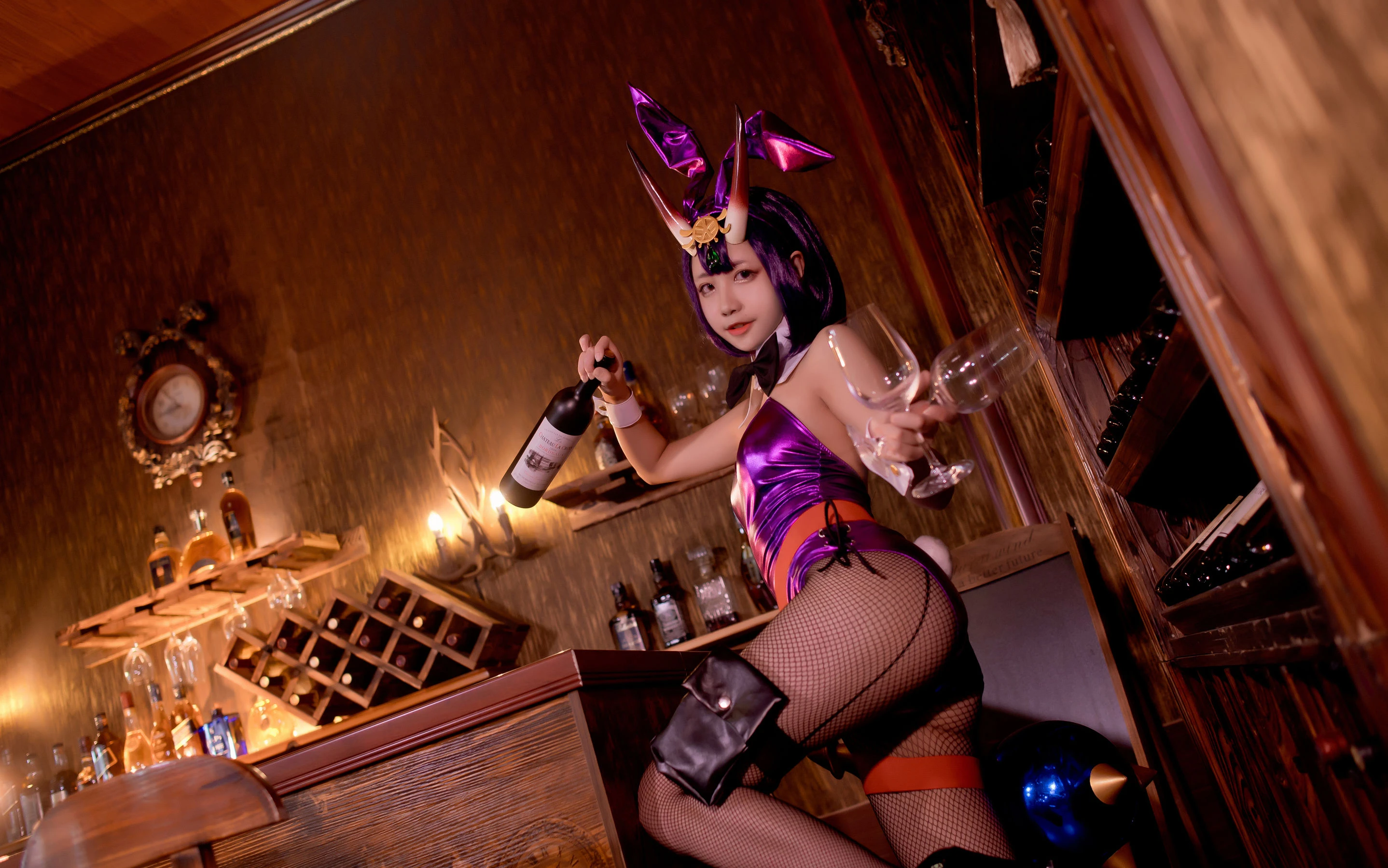 微博萌妹蓝小沂KiKi – 酒吞童子插图5