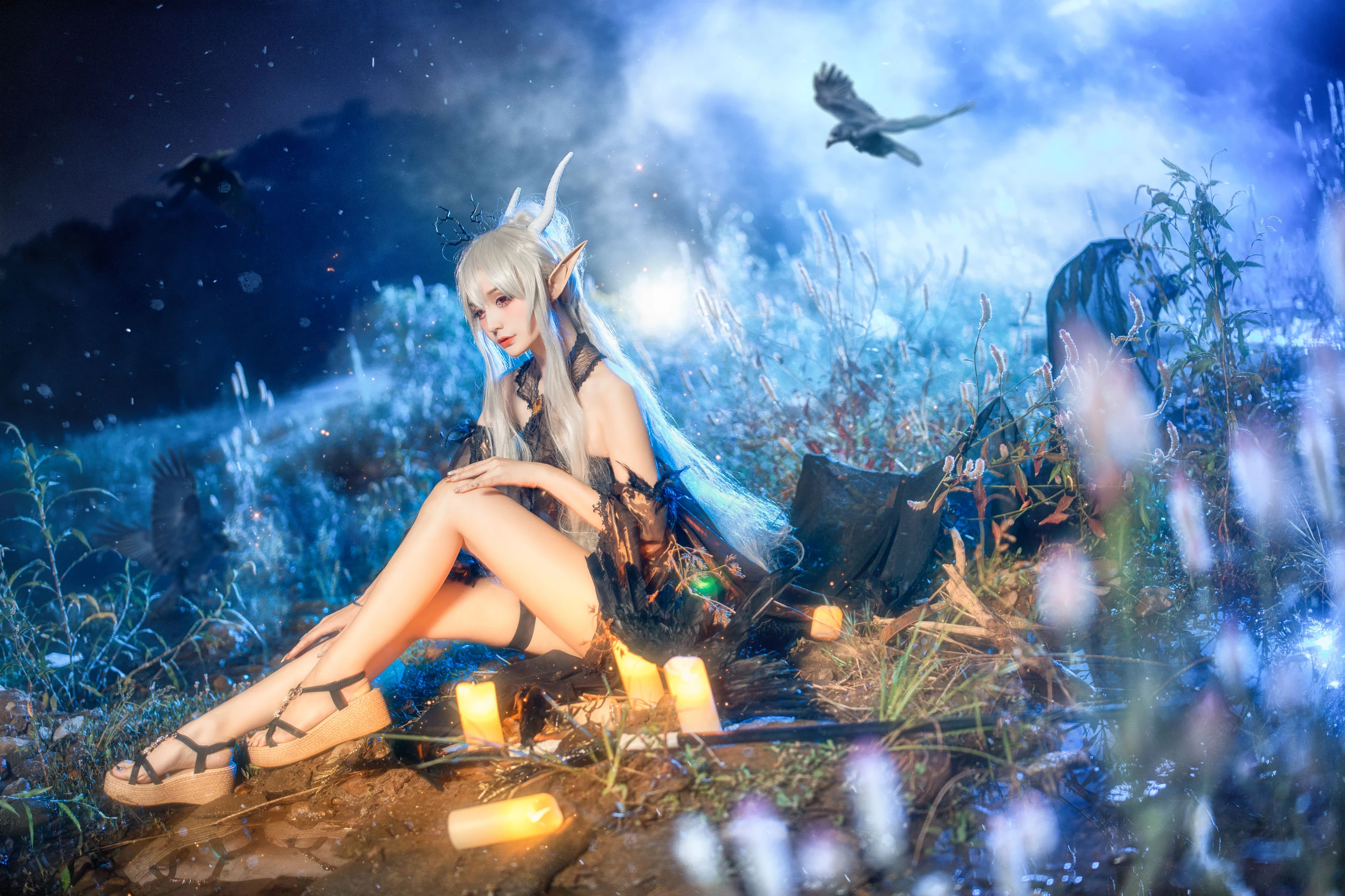 COS妹子仙九Airi – 闪灵静谧午夜插图1