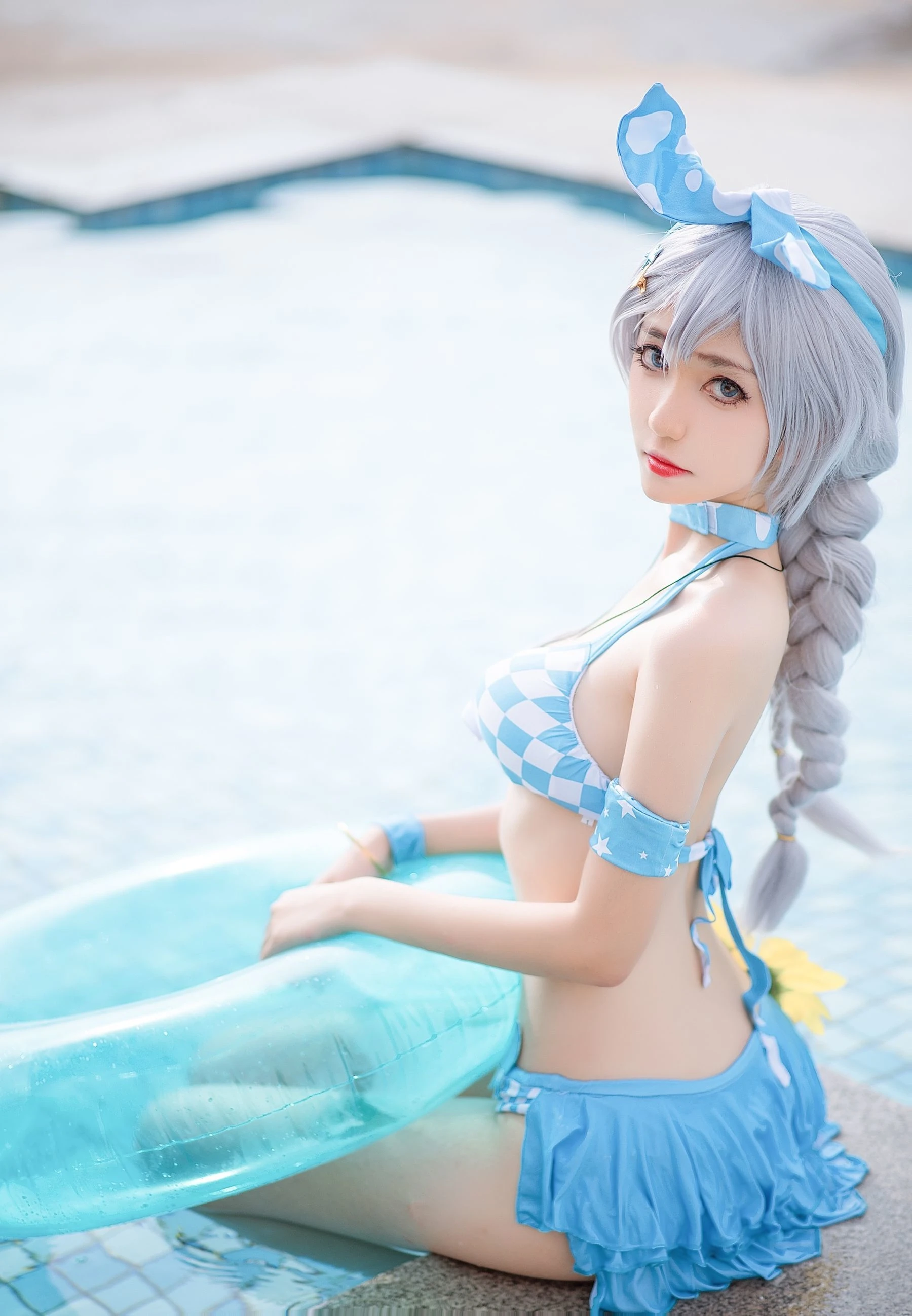 动漫博主南桃Momoko 琪亚娜泳装插图5