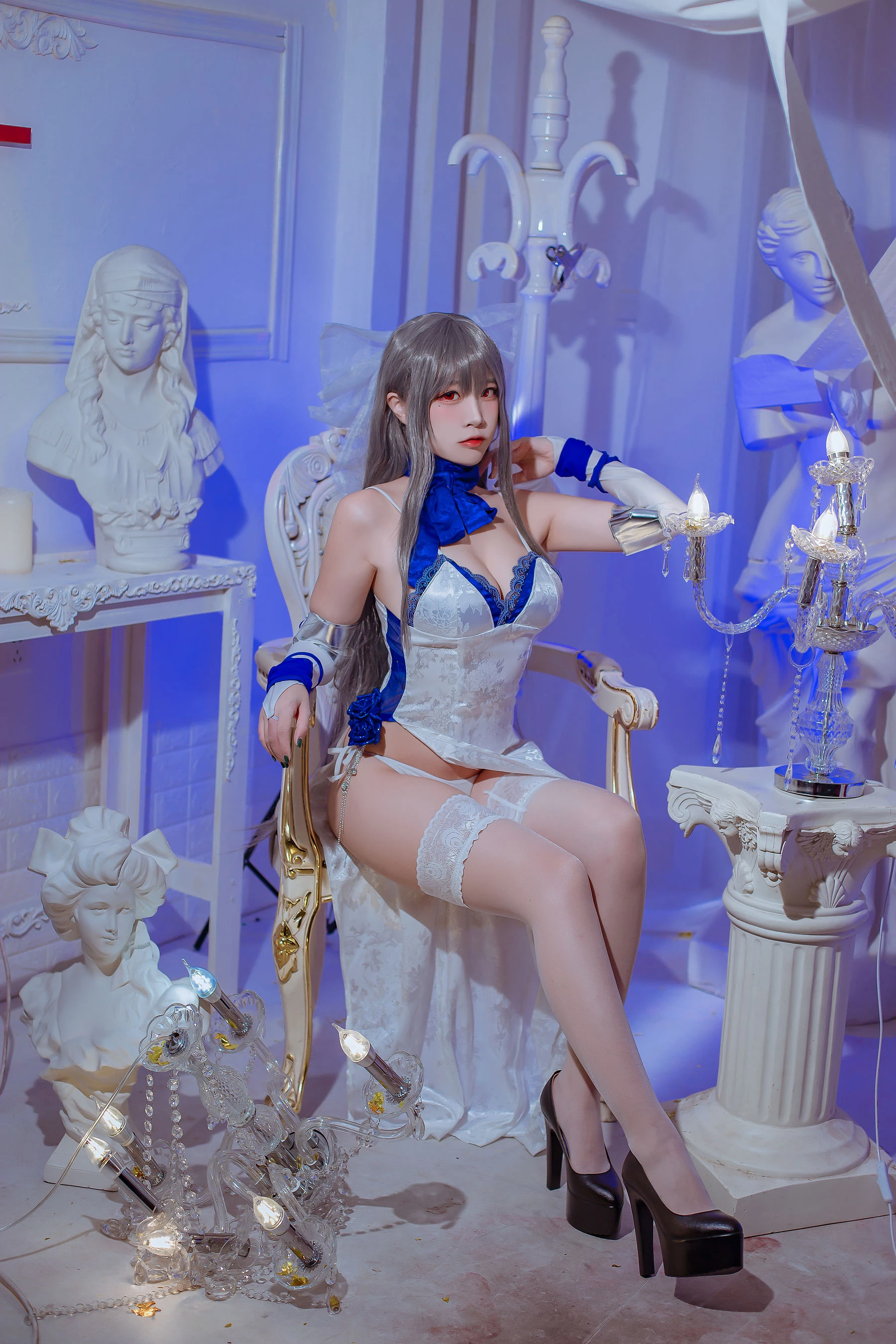 人气Coser二佐Nisa – 碧蓝航线 路易九世礼服插图2