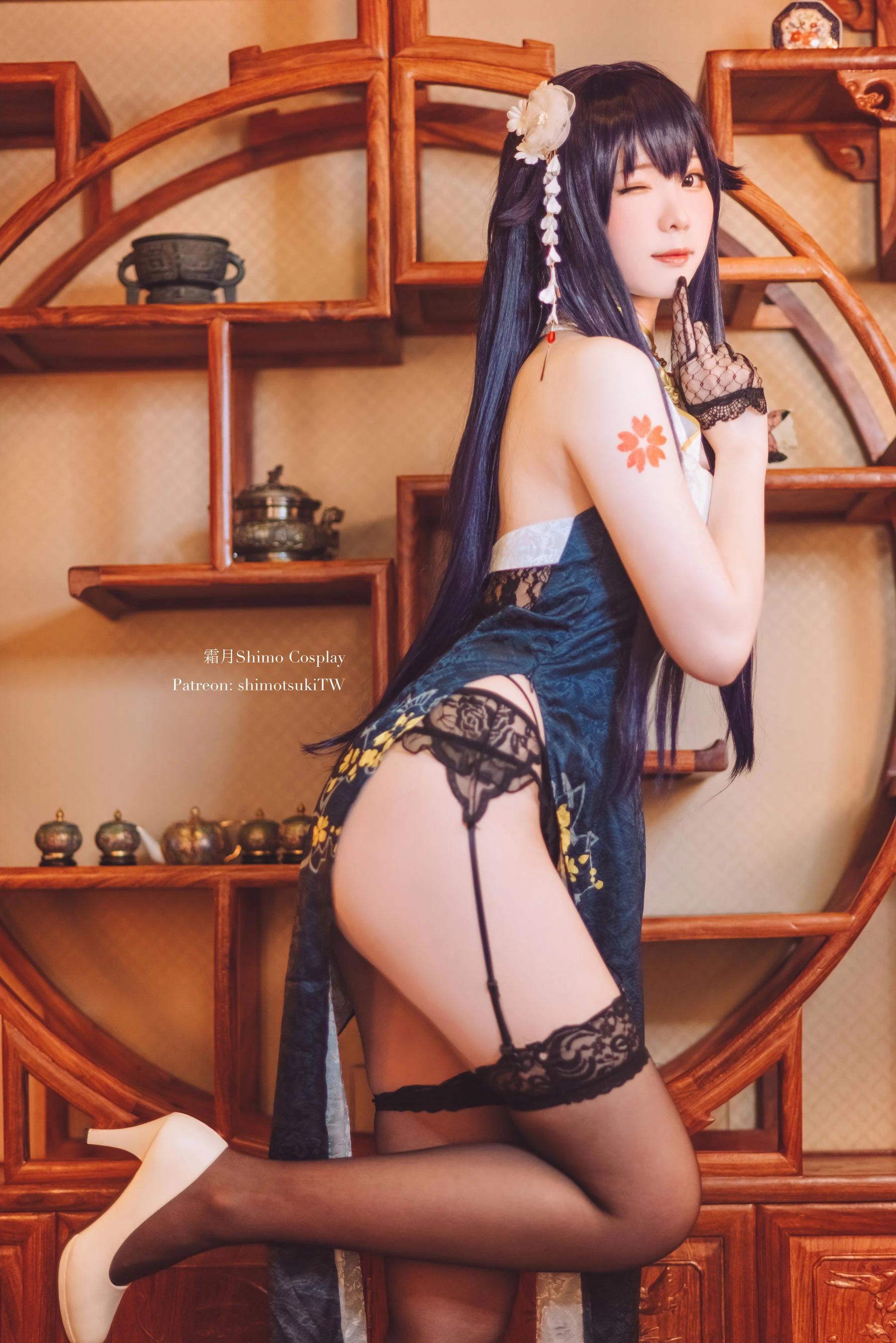 微博妹纸霜月shimo – 碧蓝航线 吾妻旗袍插图5