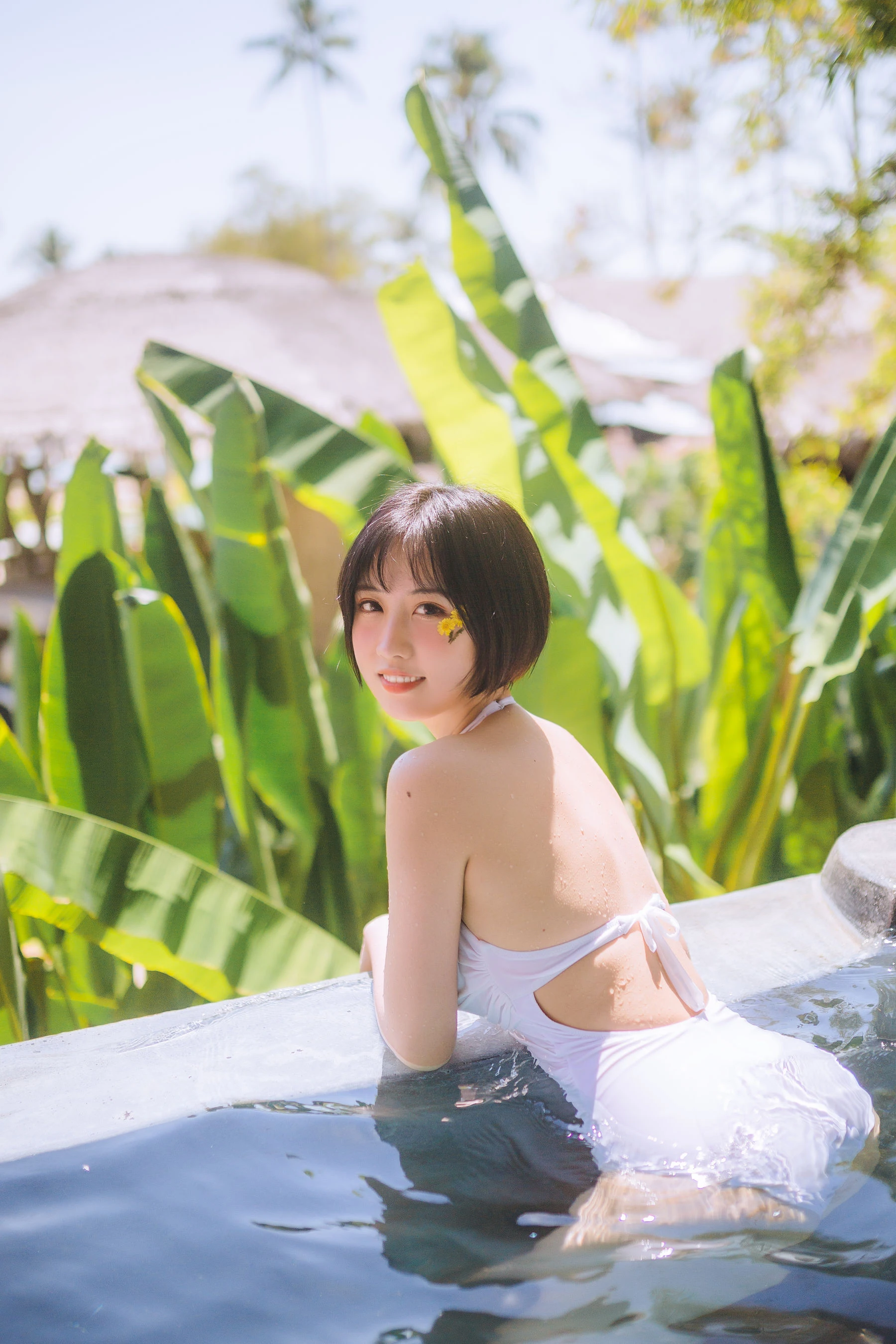 次元少女念雪ww – 白色泳衣插图7