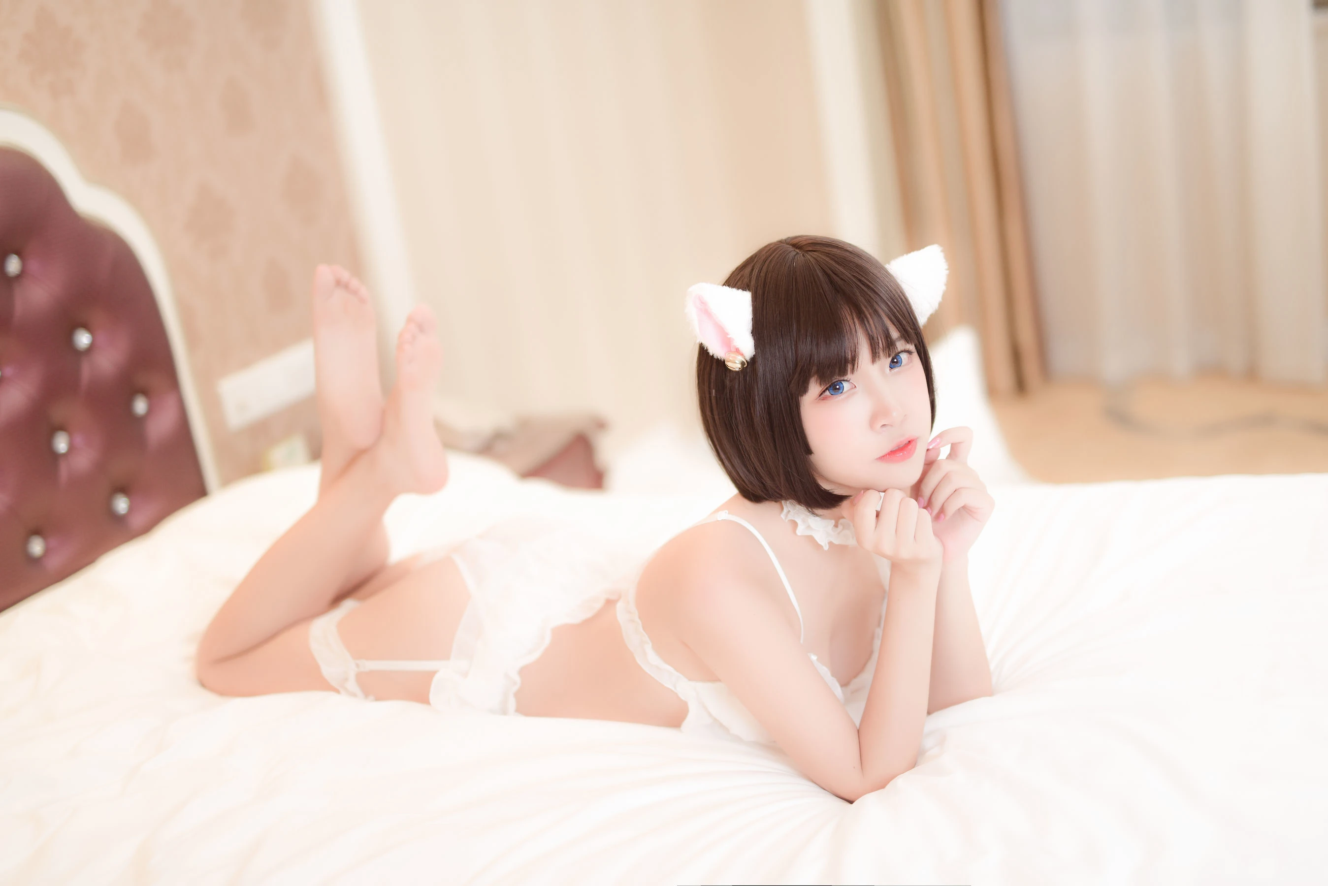 人气Coser二佐Nisa – 雪纺睡衣插图4