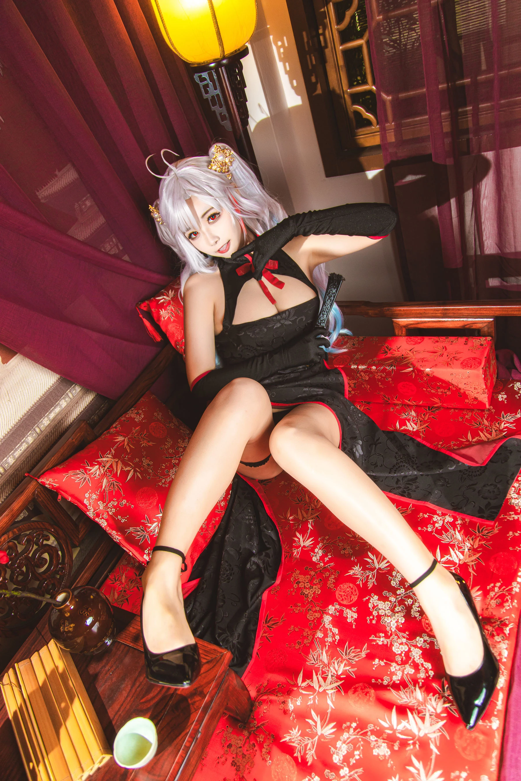 微博妹子Momoko葵葵 – 欧根之旗袍插图7