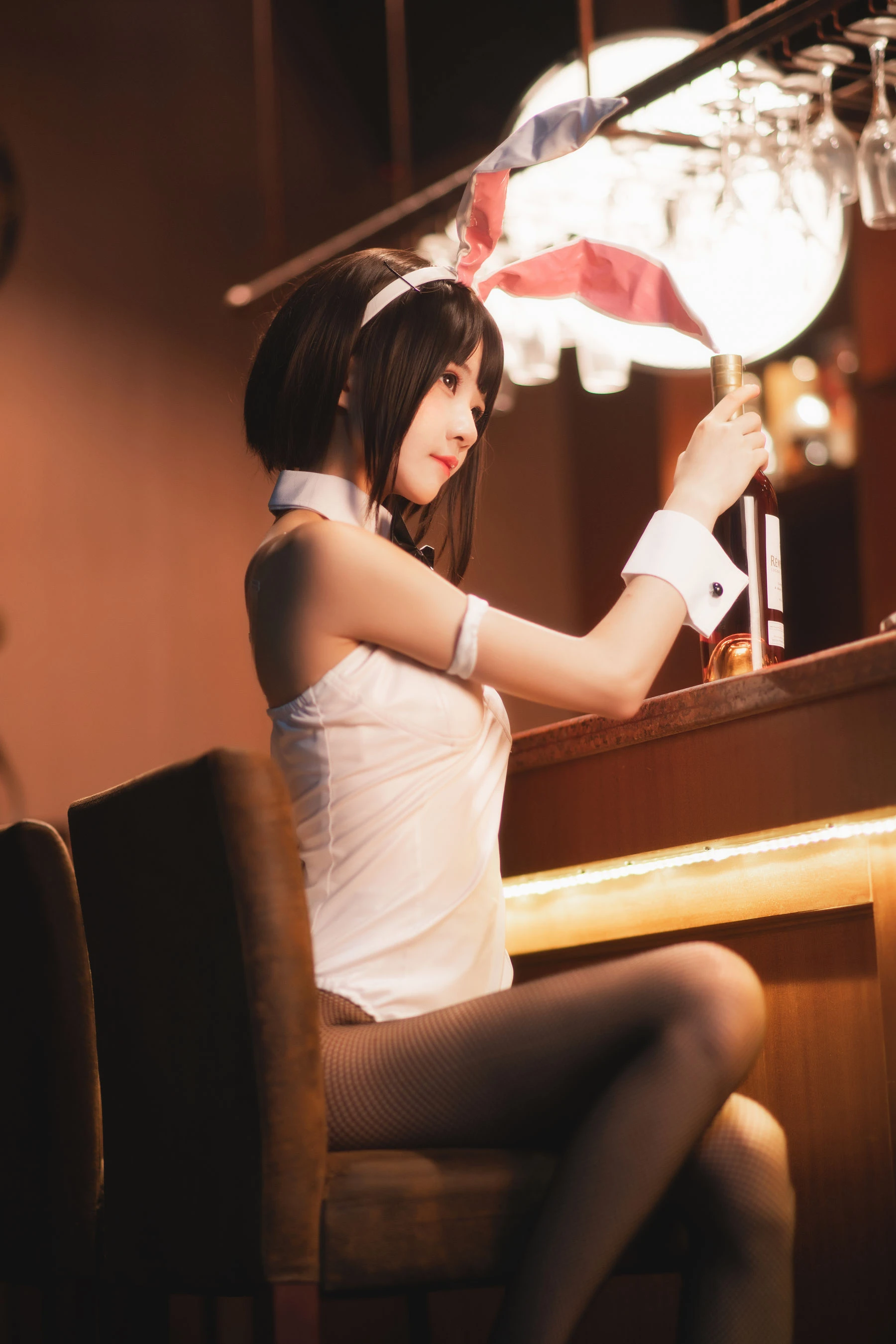 桜桃喵《(加藤惠)兔女郎》插图3