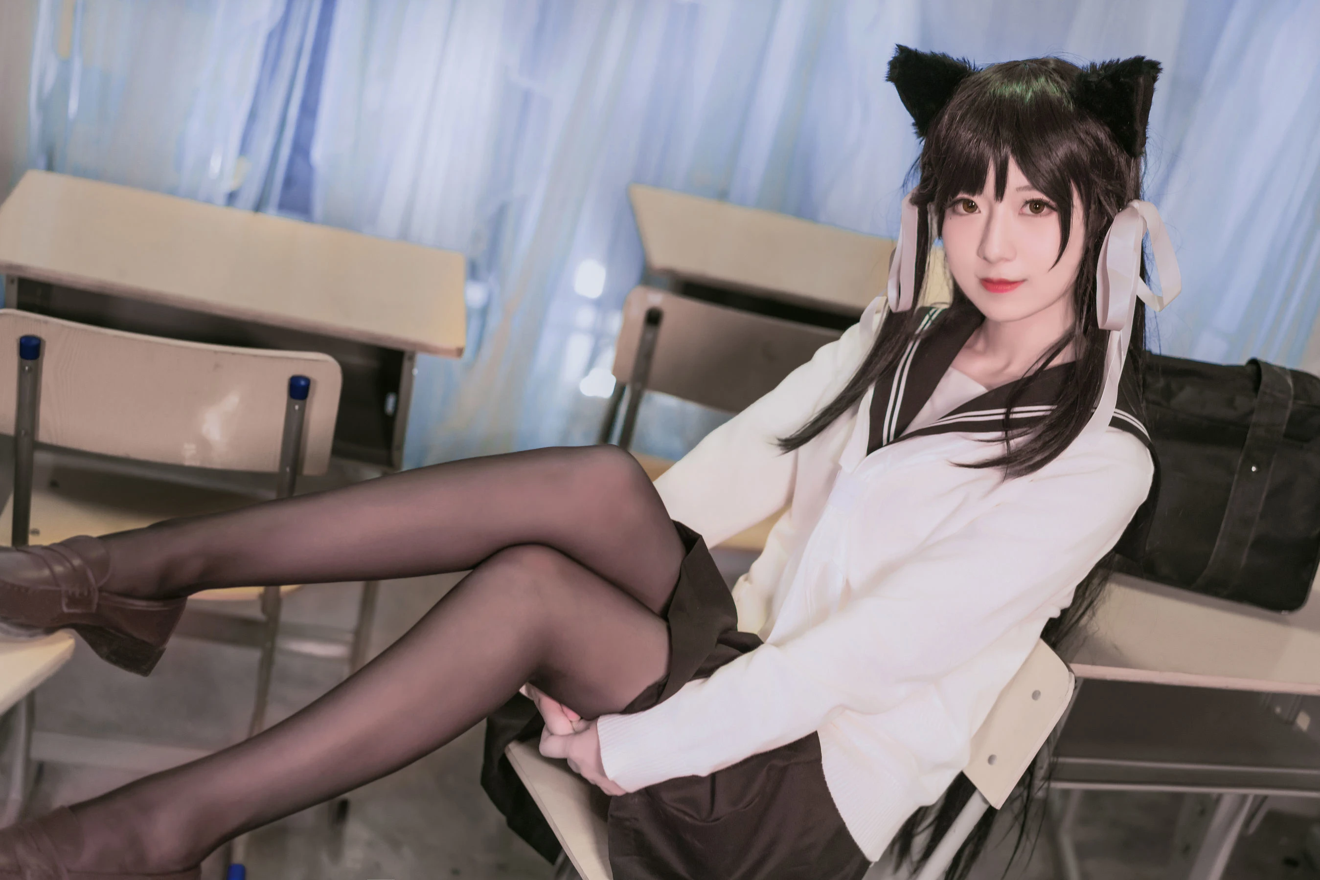 小姐姐弥音音ww 爱宕校服插图5