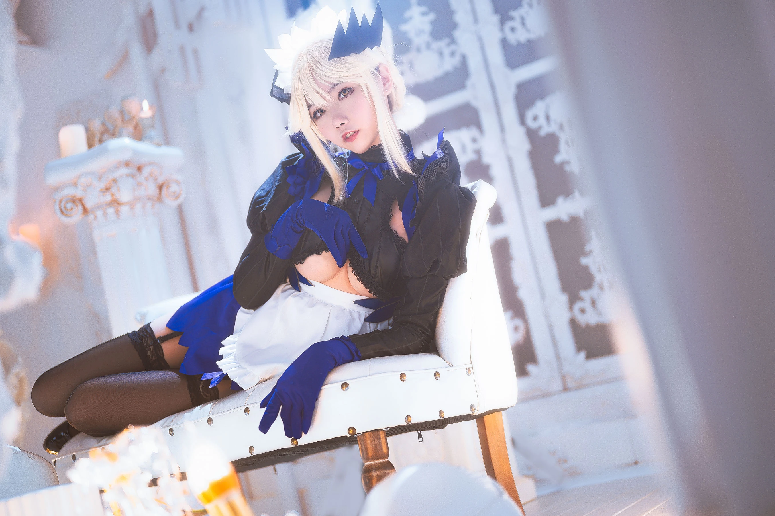 微博妹子Momoko葵葵 – 黑枪呆女仆插图6