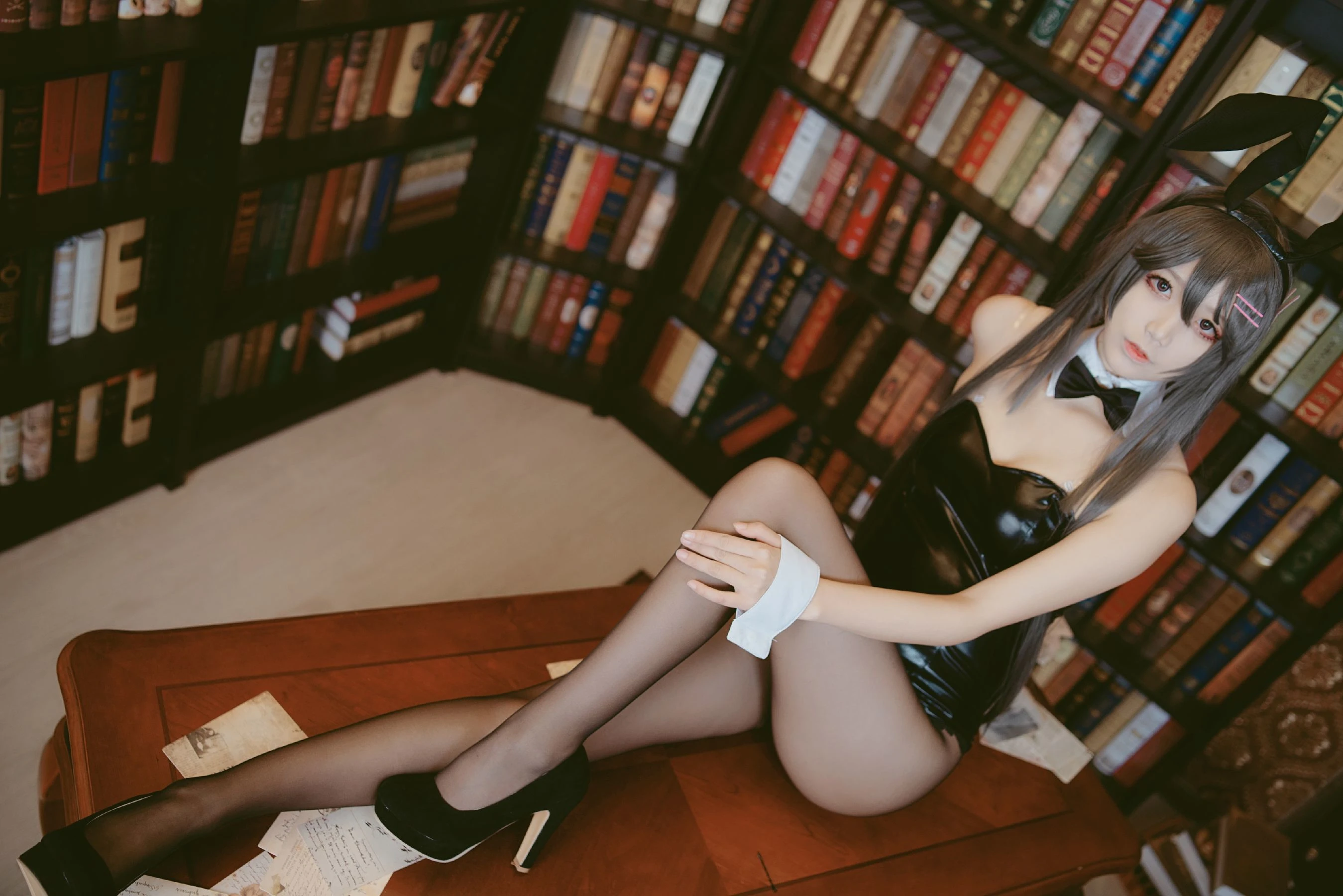 清纯少女五更百鬼 – 樱岛麻衣兔女郎插图2