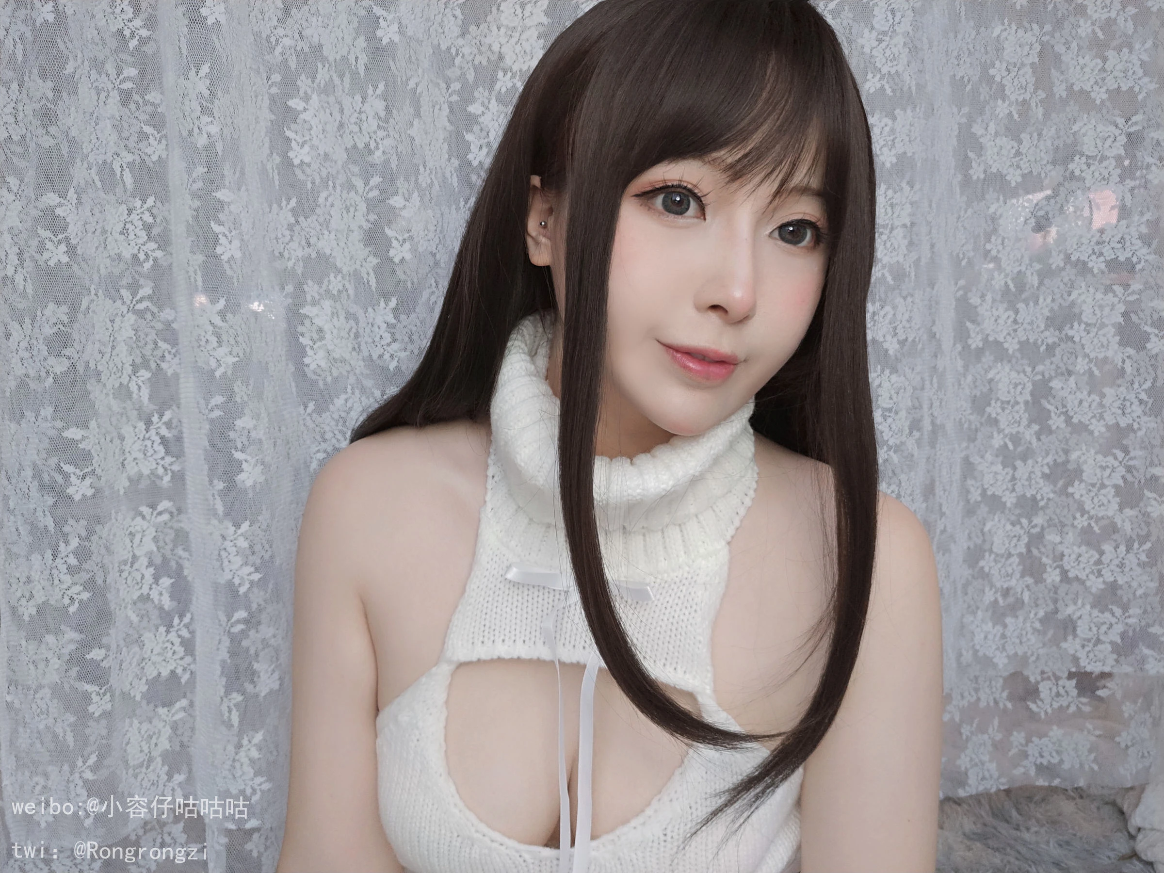 小容仔咕咕咕 – 纯白毛衣插图3