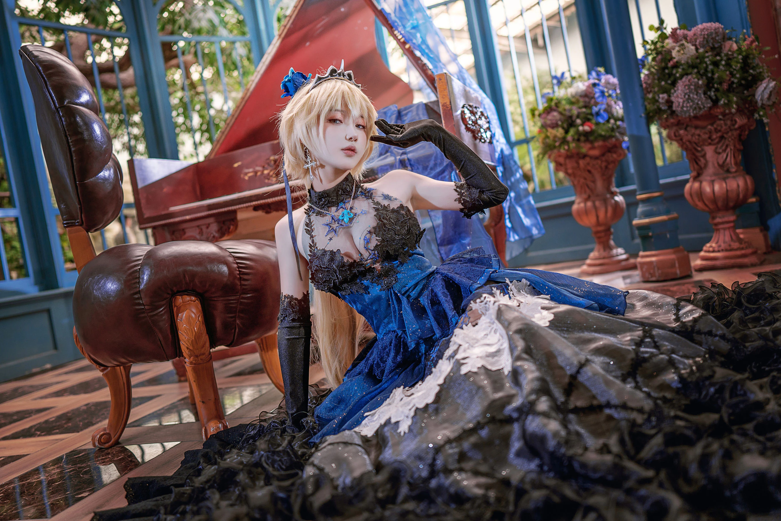 动漫博主阿包也是兔娘 – 贞德婚纱插图7