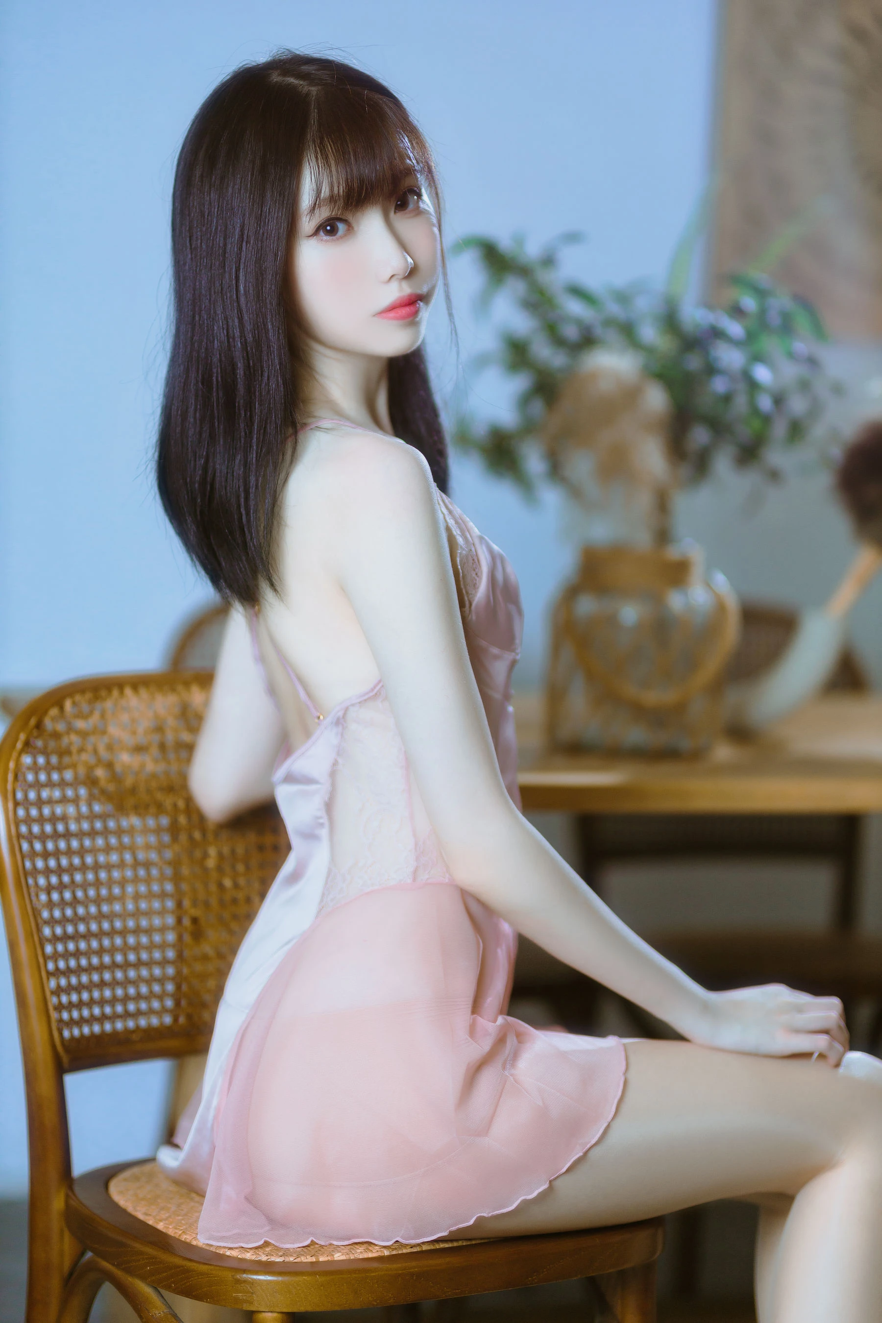 许岚(叁月life) – 半透粉纱插图4