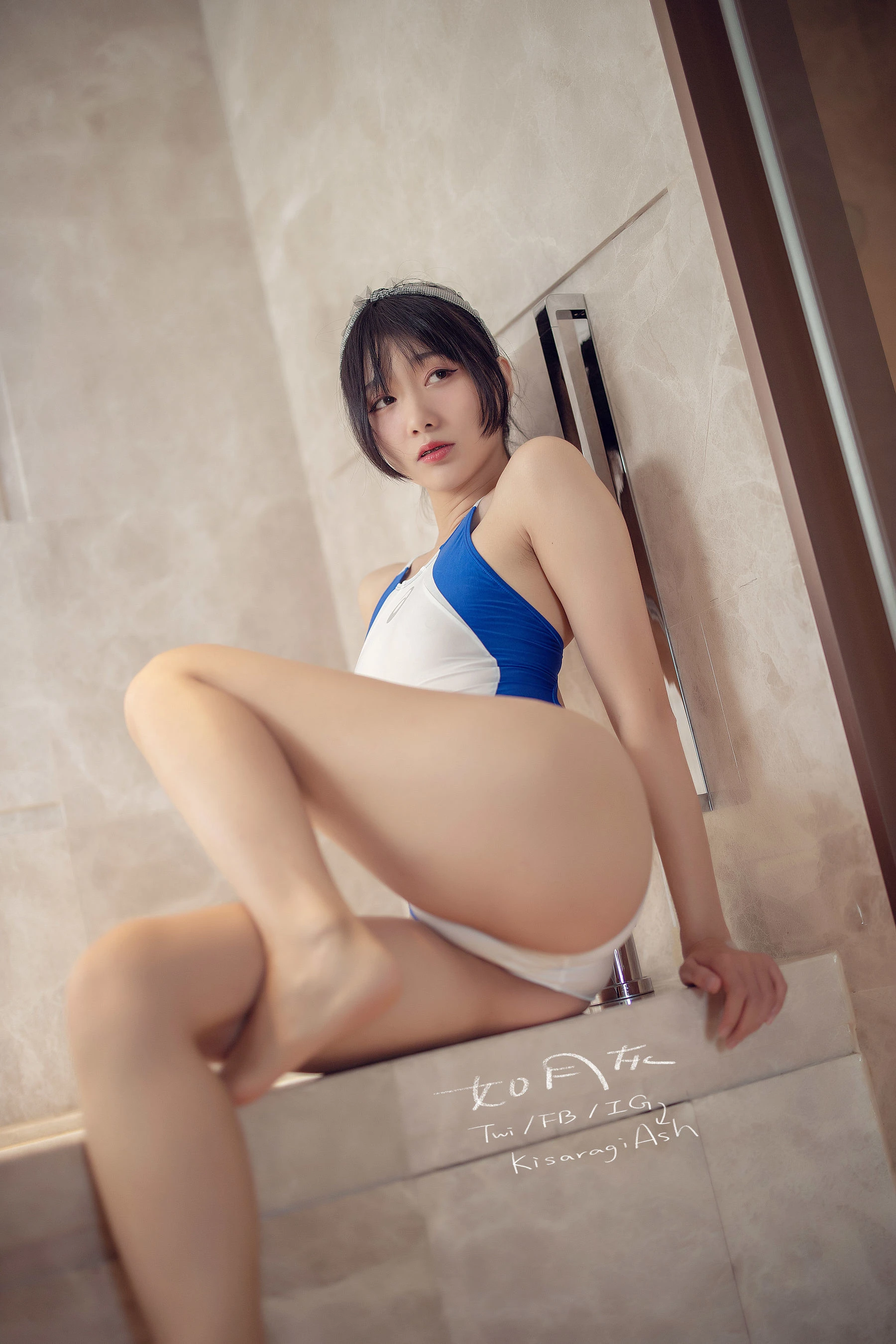 动漫博主如月灰 蓝白竞泳插图6