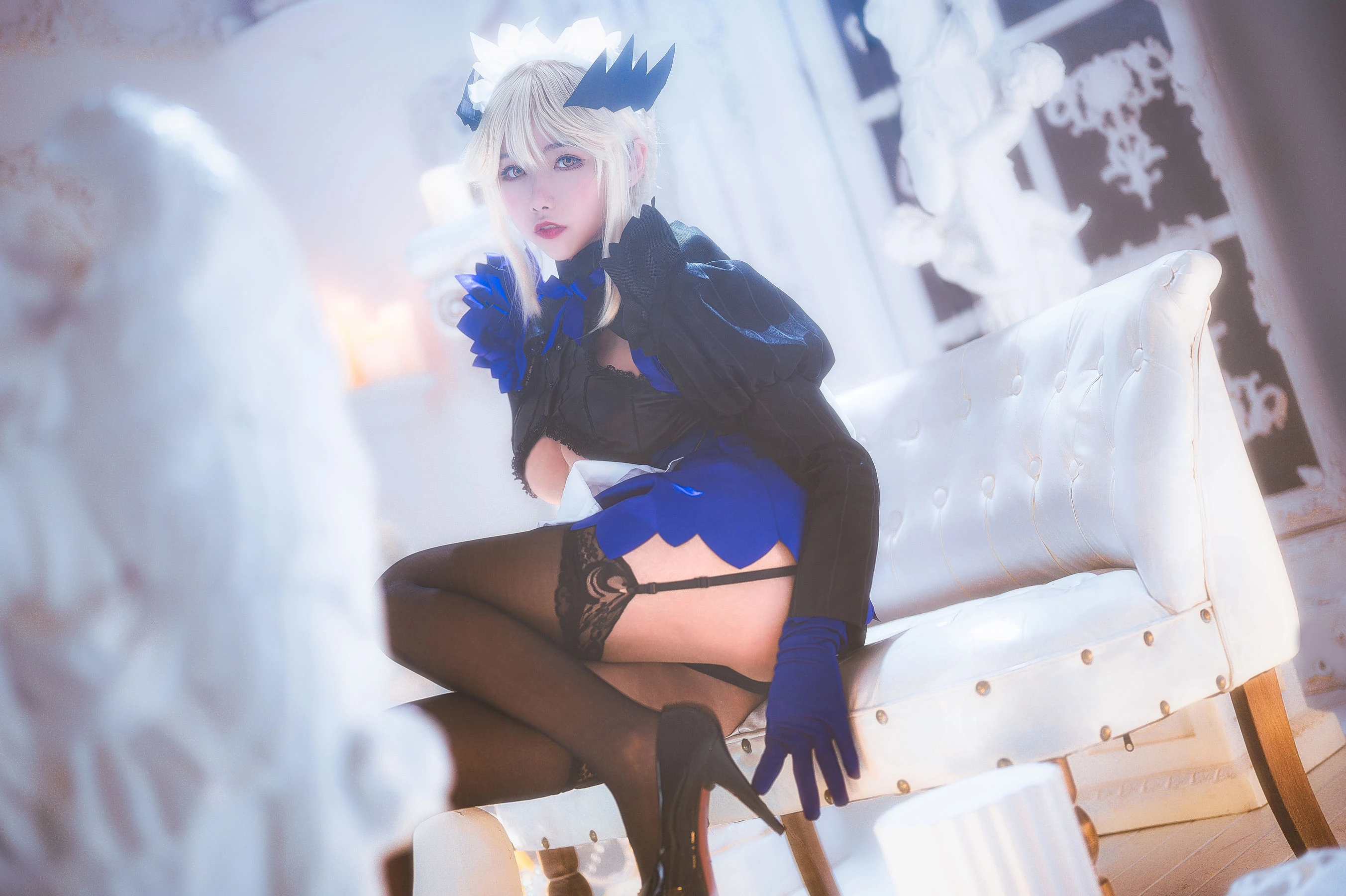 微博妹子Momoko葵葵 – 黑枪呆女仆插图3