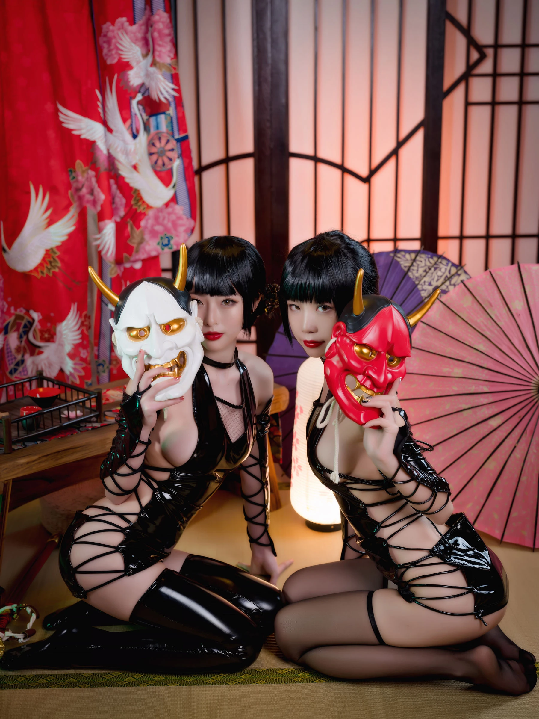 动漫博主水淼aqua&清水由乃 忍者双人插图2