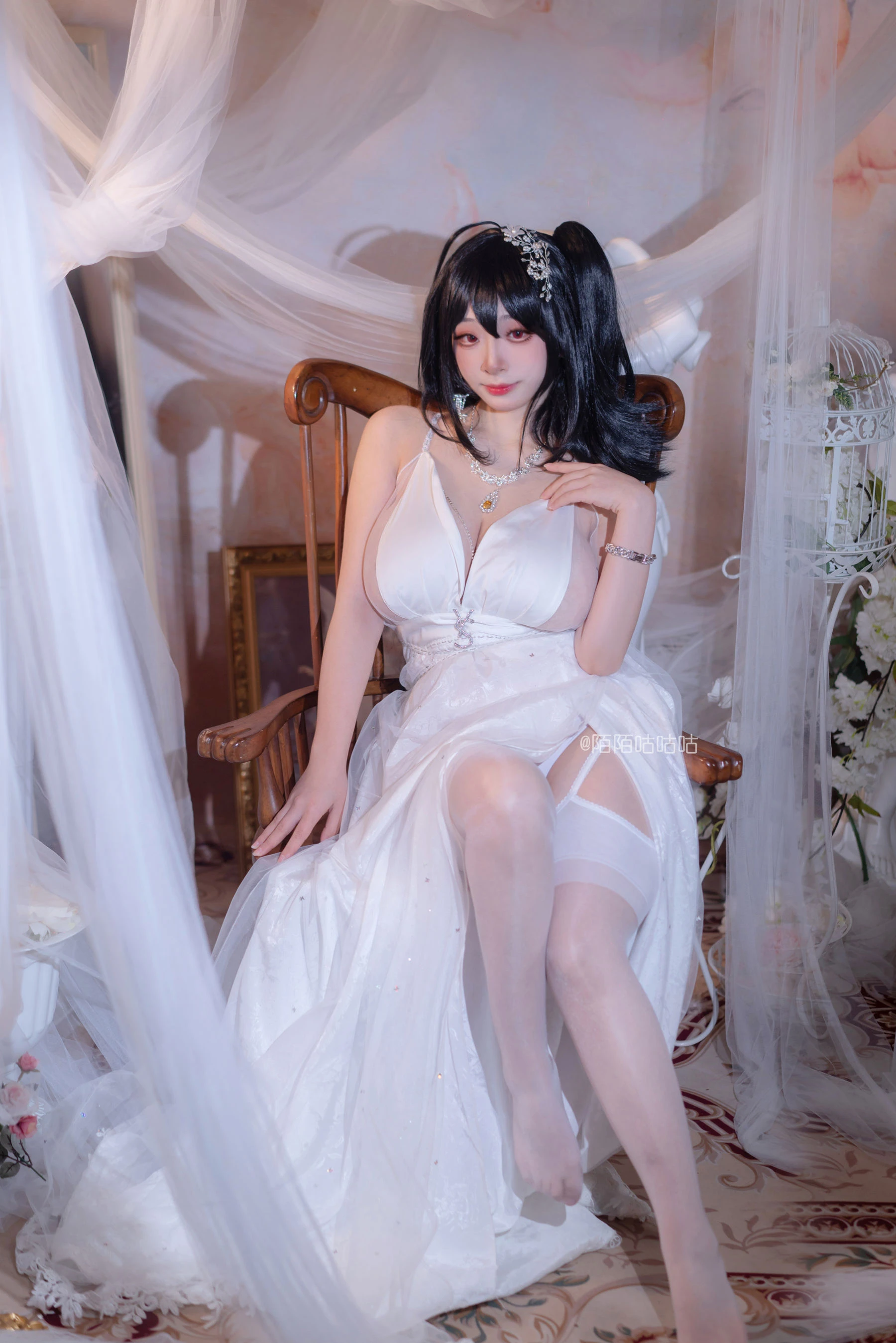 Cosplay美女韶陌陌 – 大凤 婚纱插图5