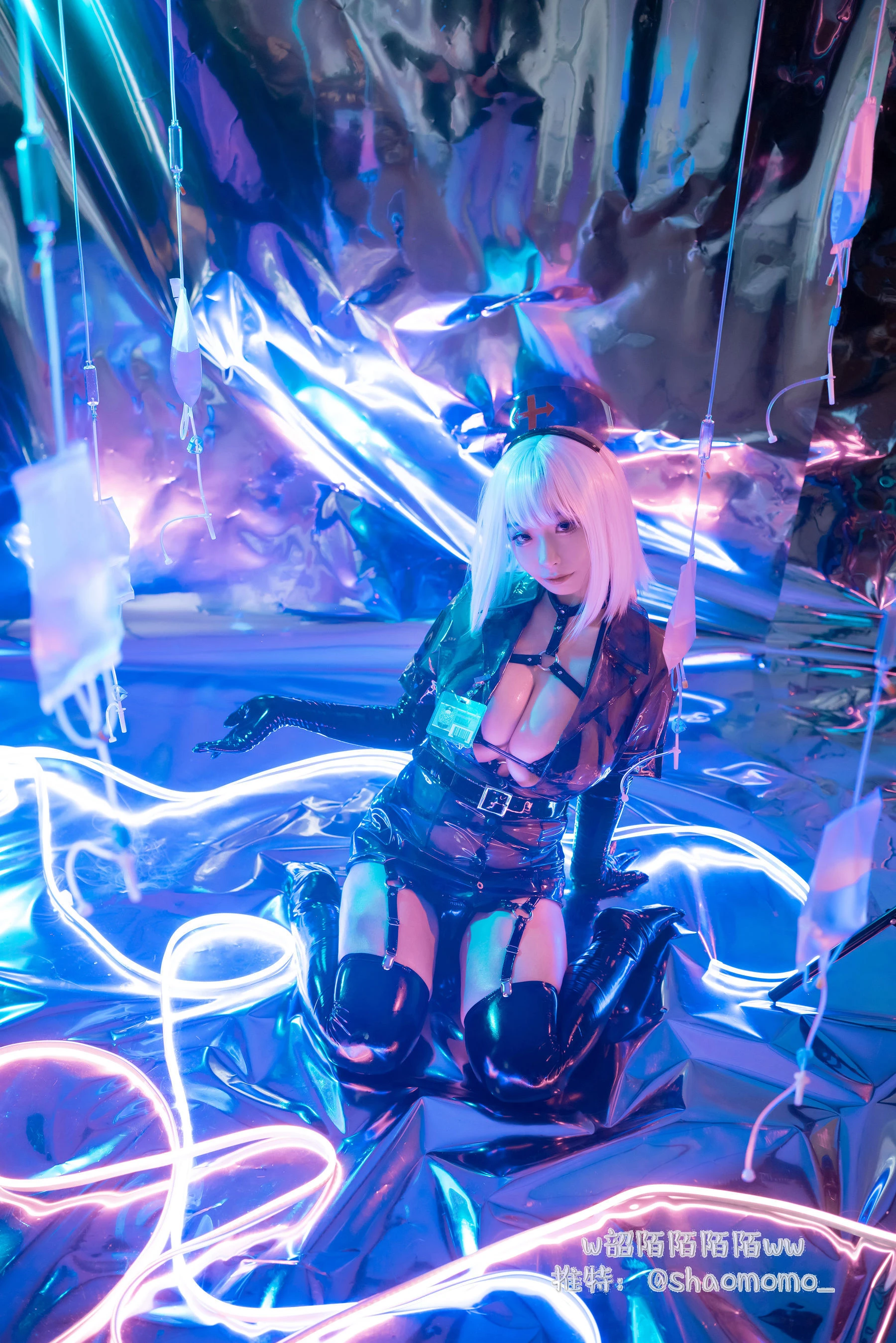 Cosplay美女韶陌陌 – 透明护士插图4