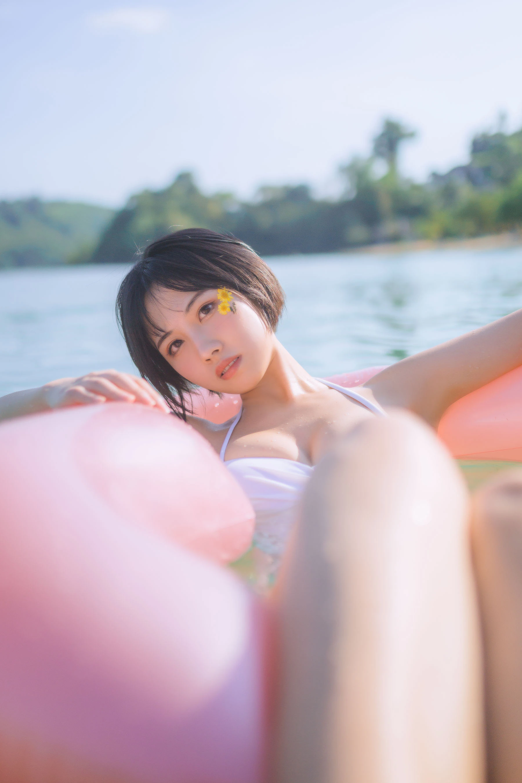 次元少女念雪ww – 白色泳衣插图2