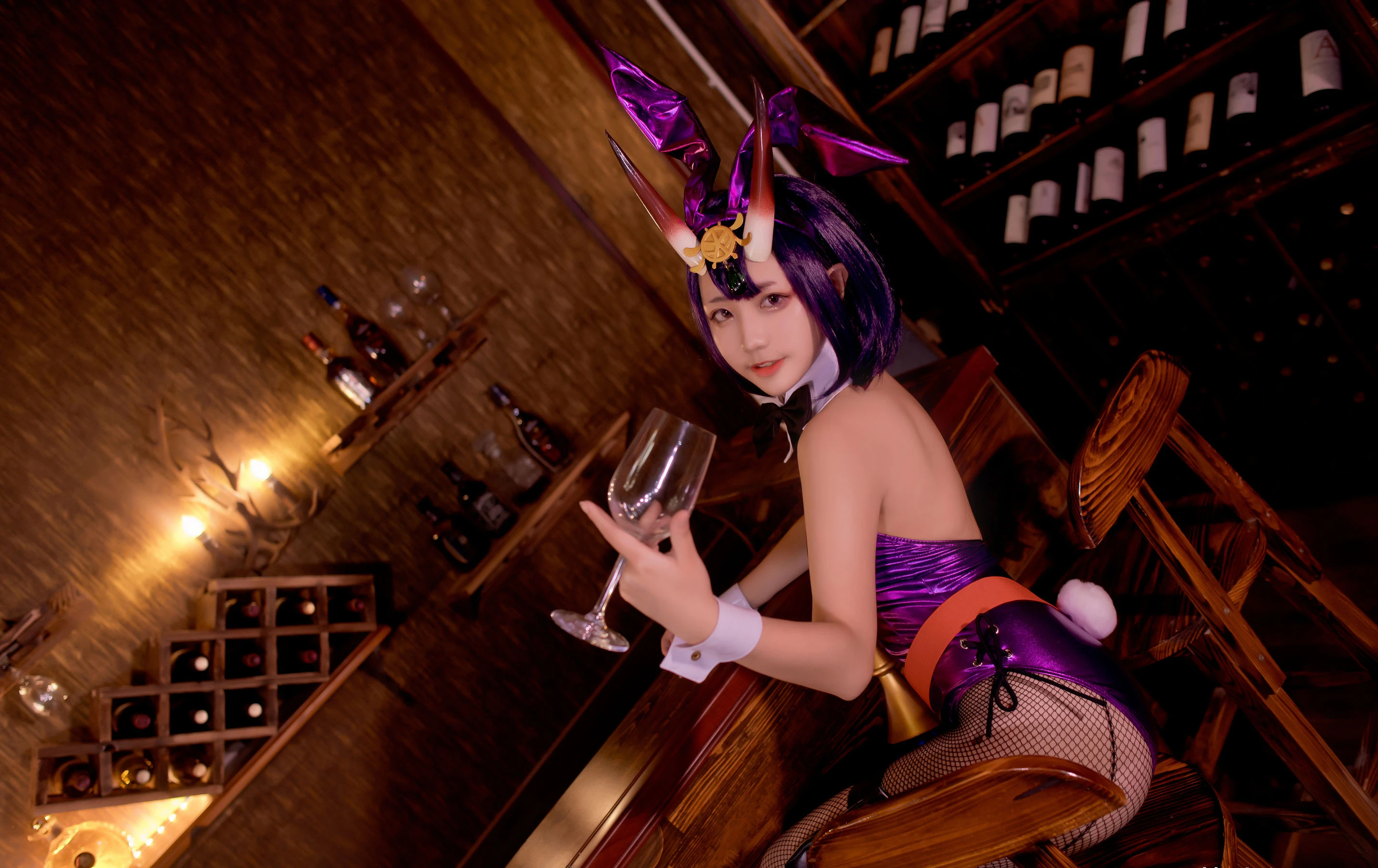 微博萌妹蓝小沂KiKi – 酒吞童子插图1