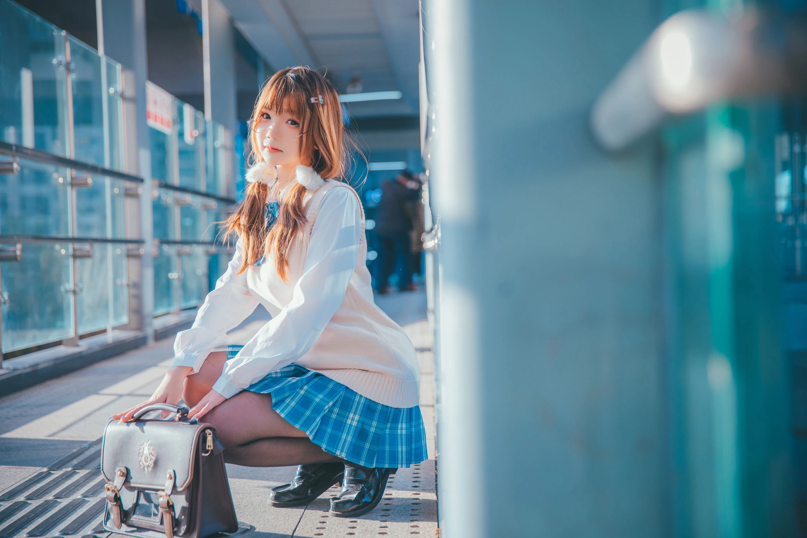 动漫博主雪晴Astra – JK夕阳插图6