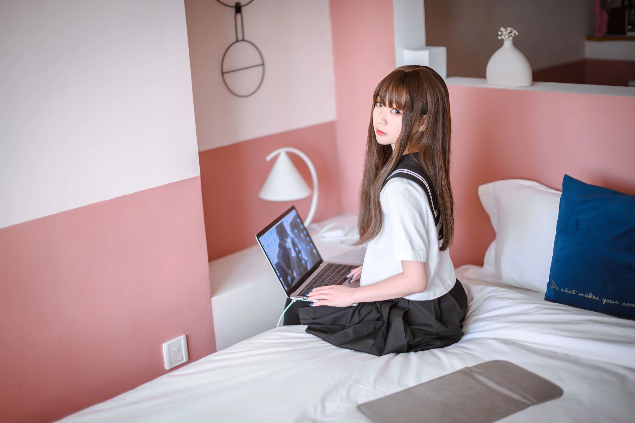 萌妹是青水 JK制服插图2