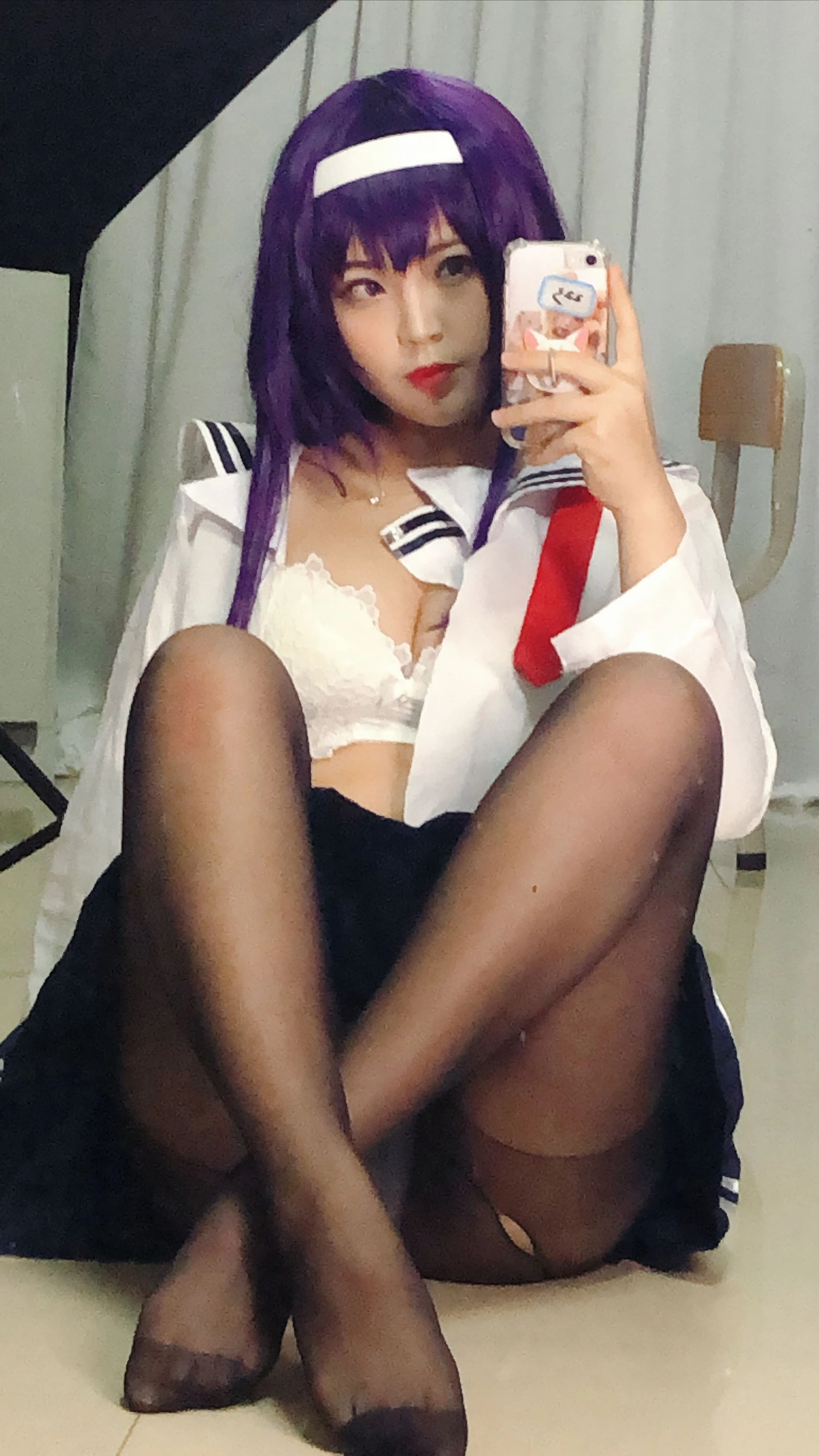 萌系小姐姐-白烨- – 学姐校服插图4