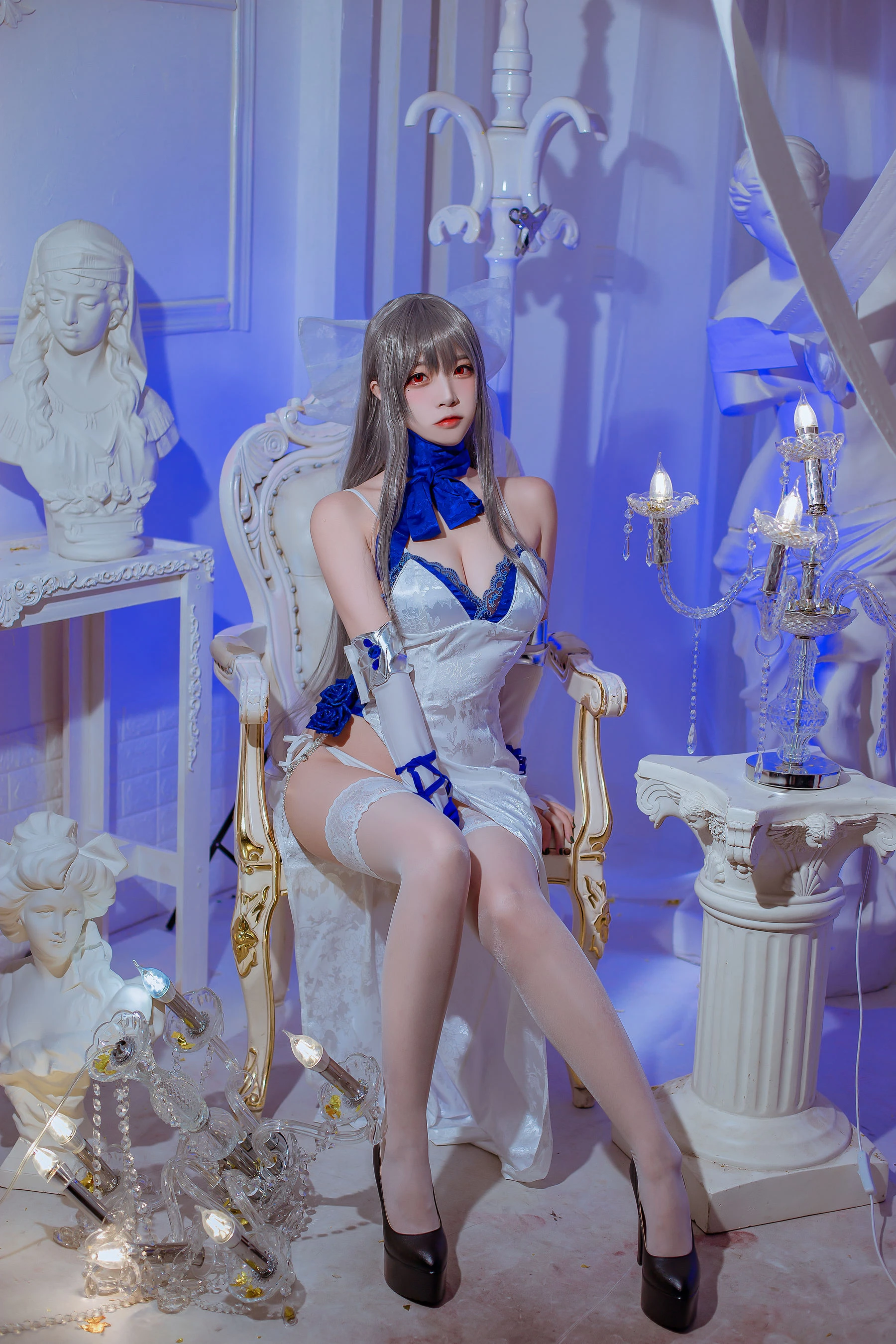 人气Coser二佐Nisa – 碧蓝航线 路易九世礼服插图4