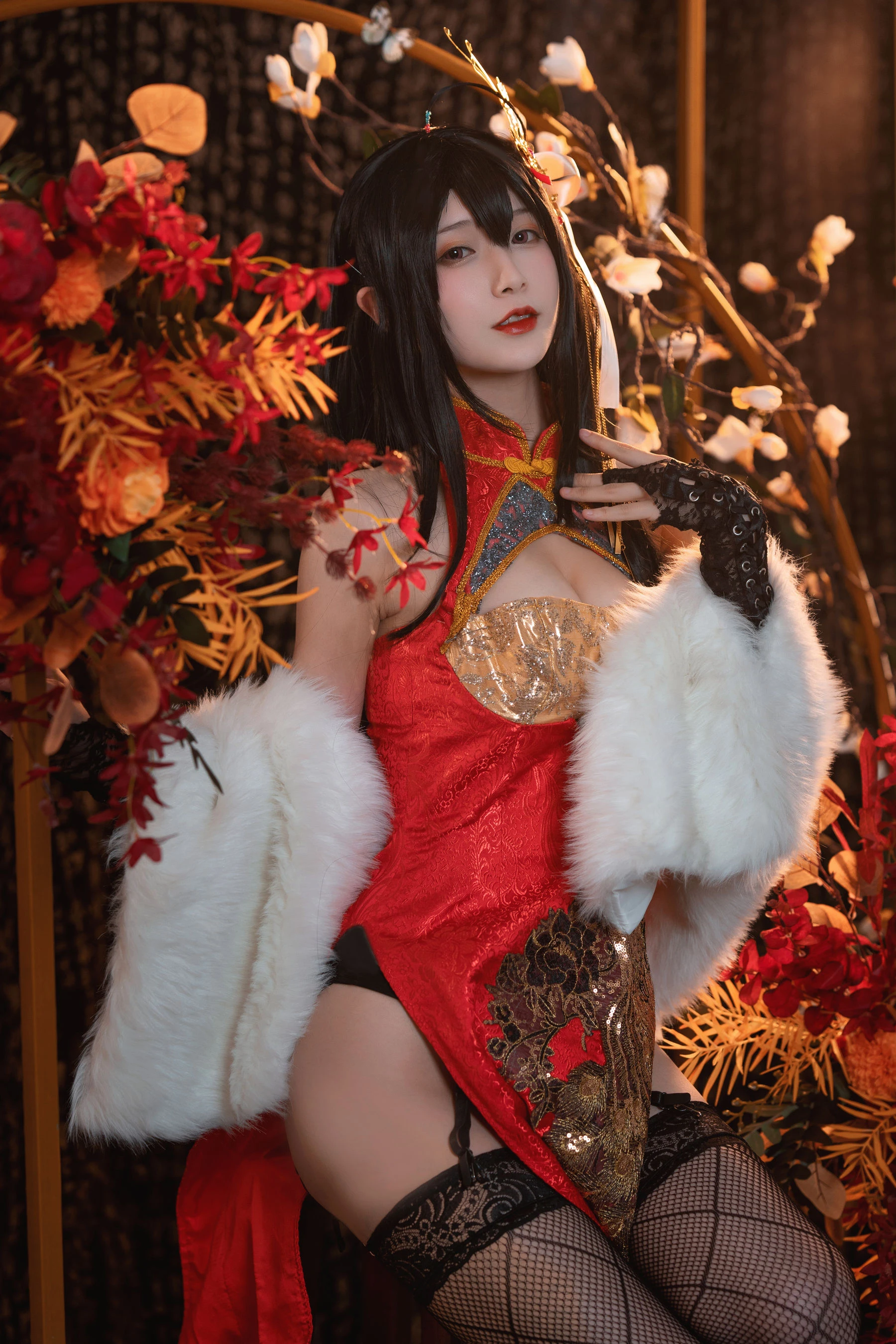 动漫博主铁板烧鬼舞w – 大凤旗袍插图7