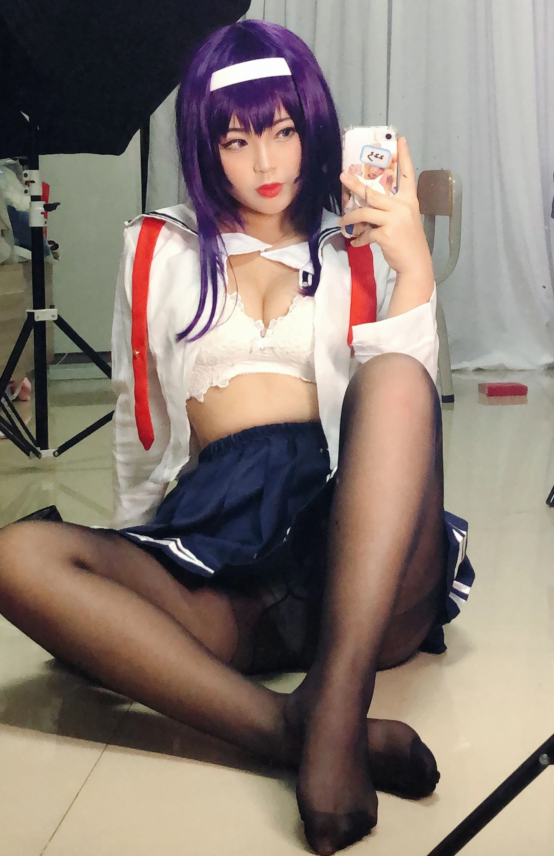 萌系小姐姐-白烨- – 学姐校服插图5