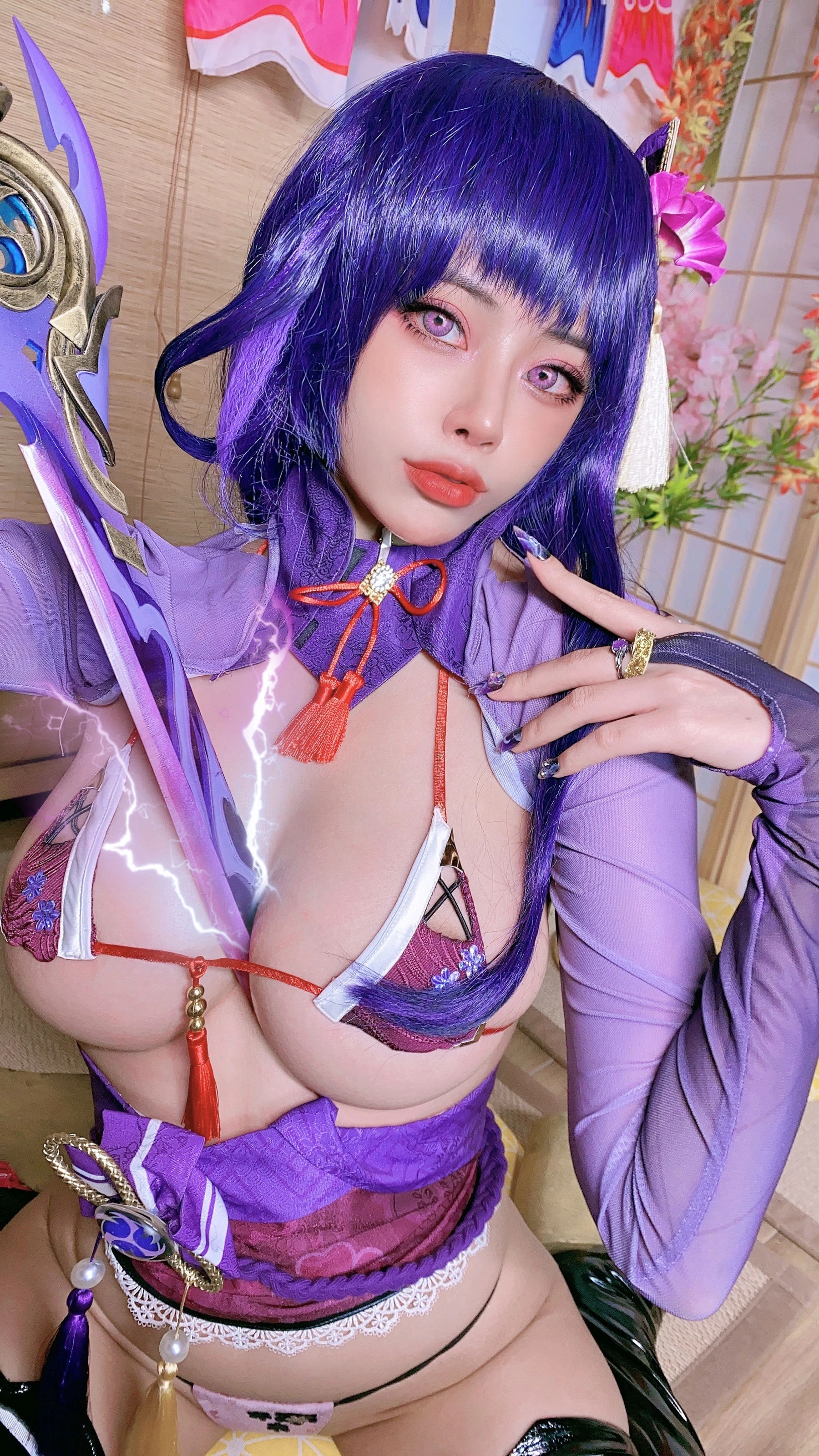 日本性感萝莉Byoru – Raiden Shogun插图2